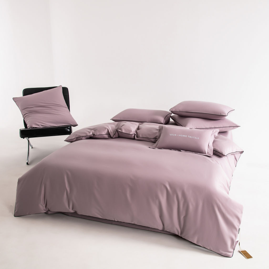 Комплект постельного белья Однотонный Сатин Элитный на резинке OCER008 180*200*30;160*200*30;140*200*30 Евро 4 Наволочки