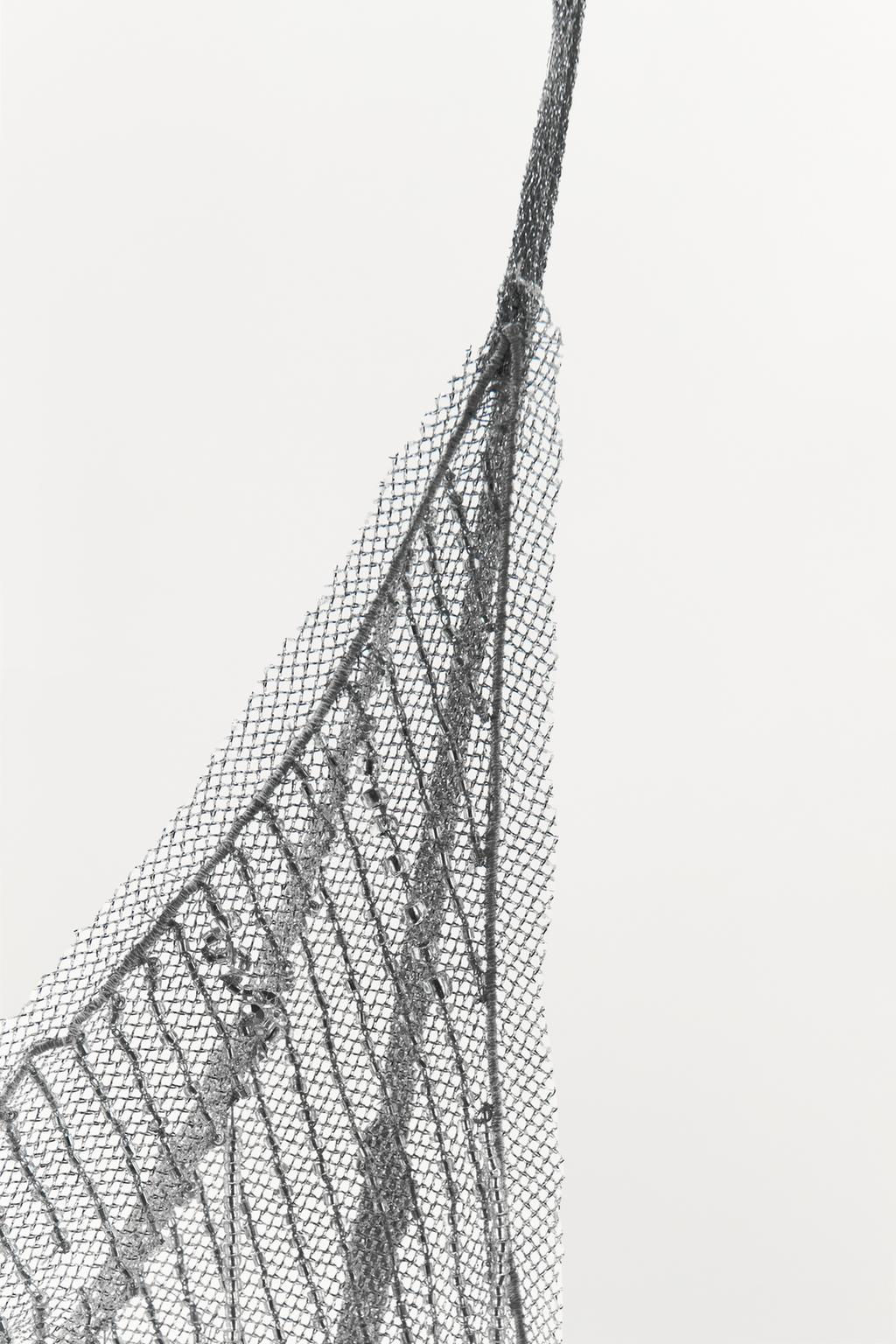 OPEN BACK BEADED FISHNET TOP - Zara фото 8