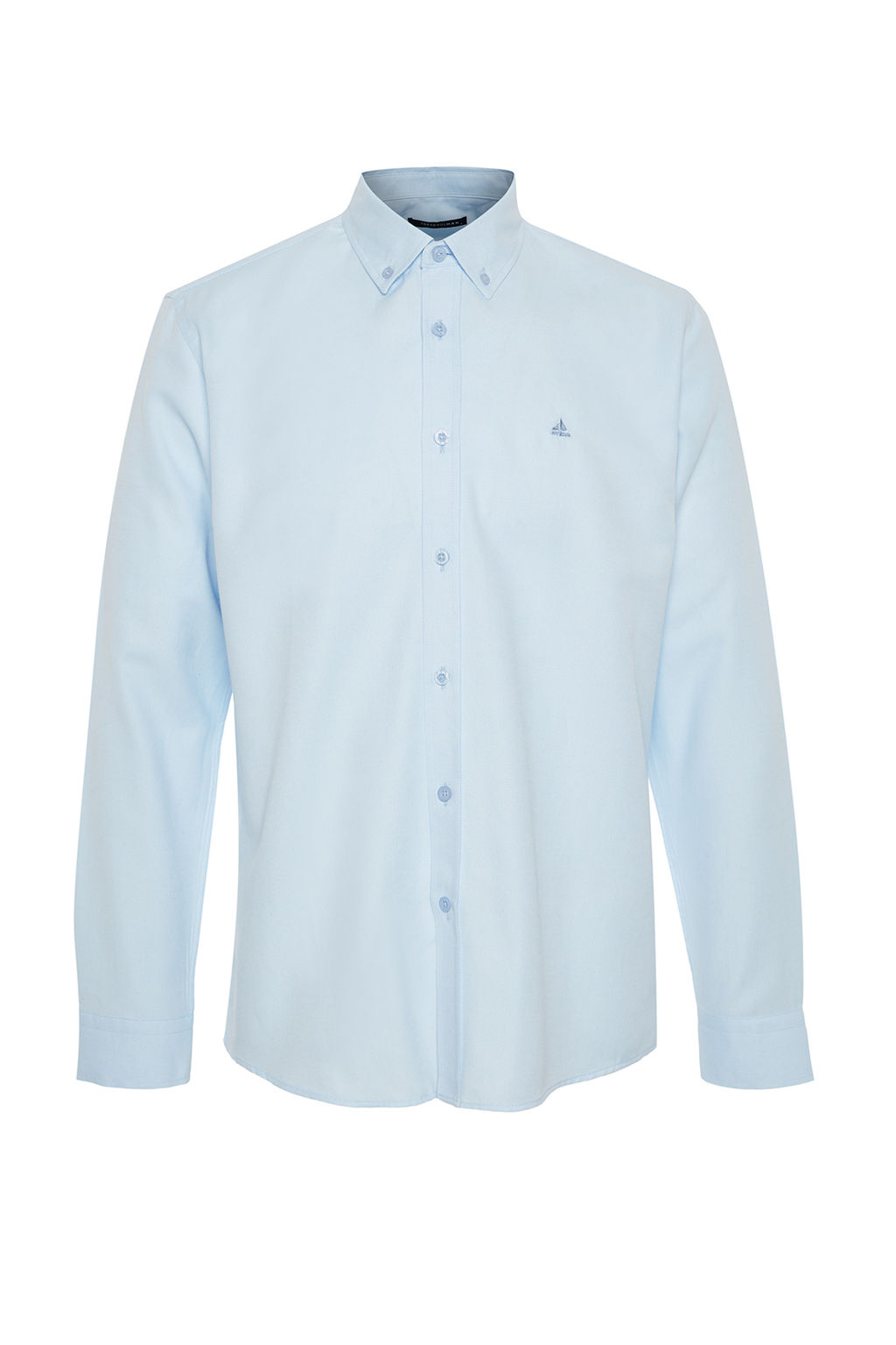 TRENDYOL MAN Gri Regular Nak?sl? Kolay Utulenebilir Smart Oxford Gomlek TMNAW24GO00089 - Trendyolmilla фото 8
