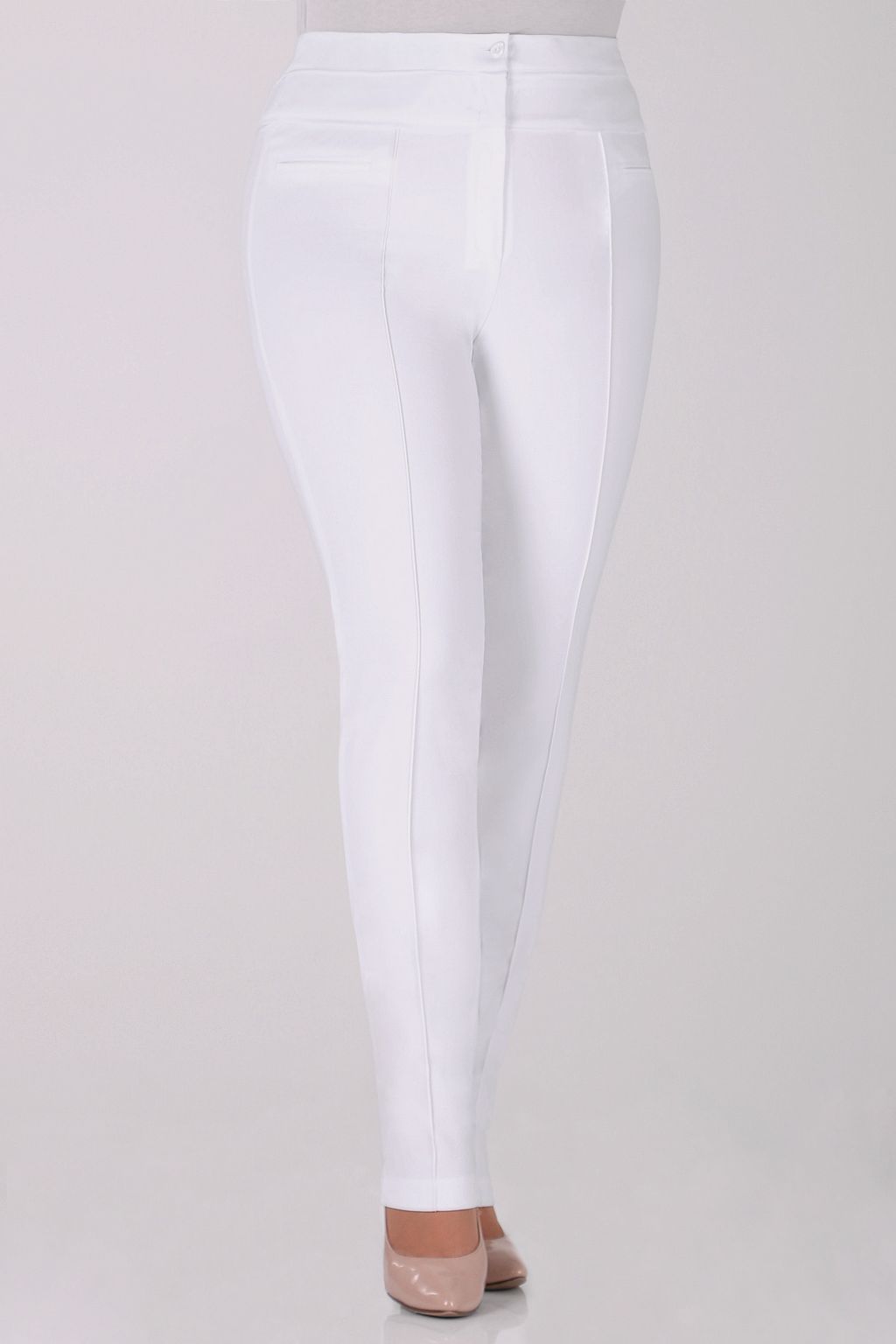 Брюки летние из хлопка и вискозы - Almond фото 2