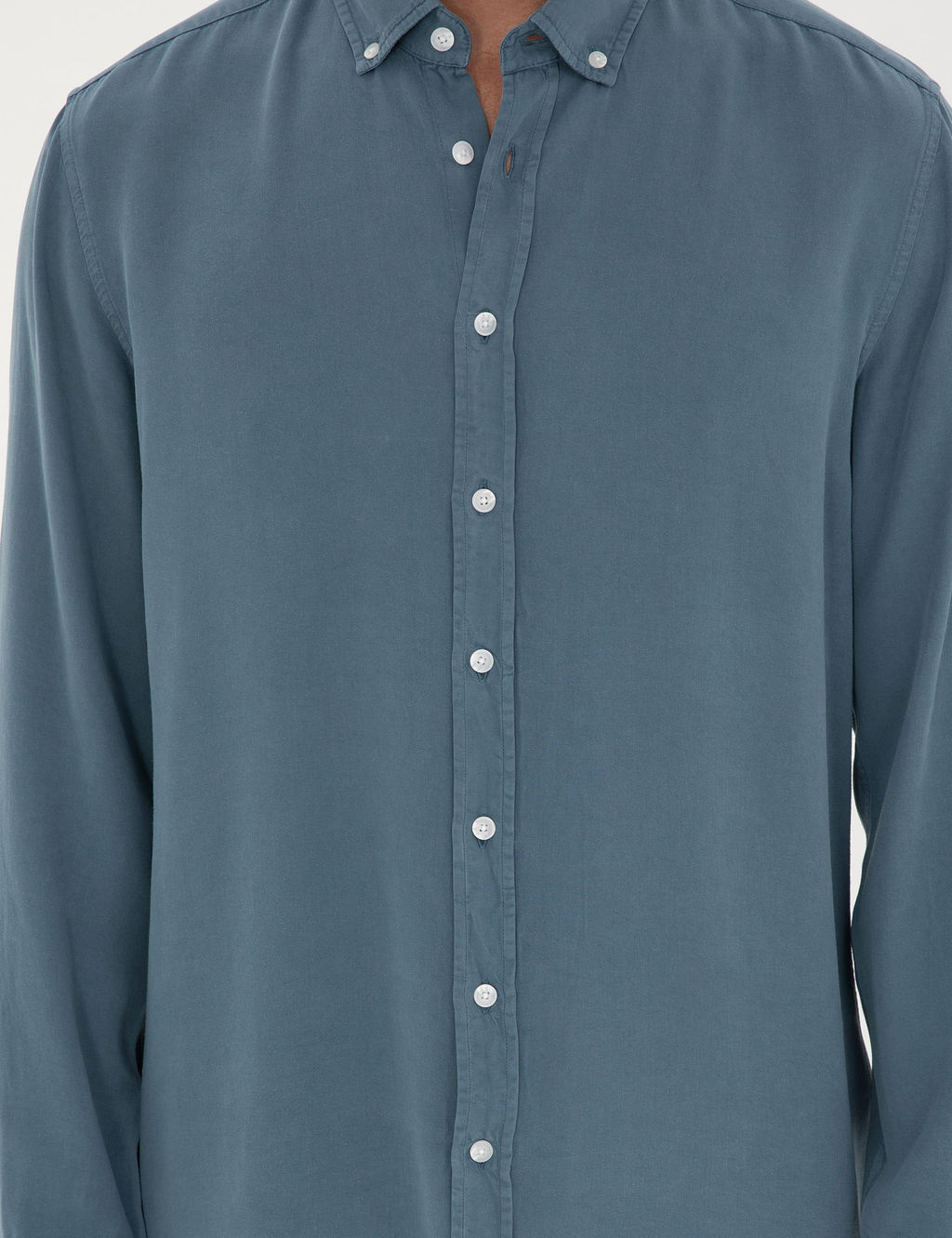 Рубашка Pierre Cardin Regular Fit темно-синяя с длинным рукавом