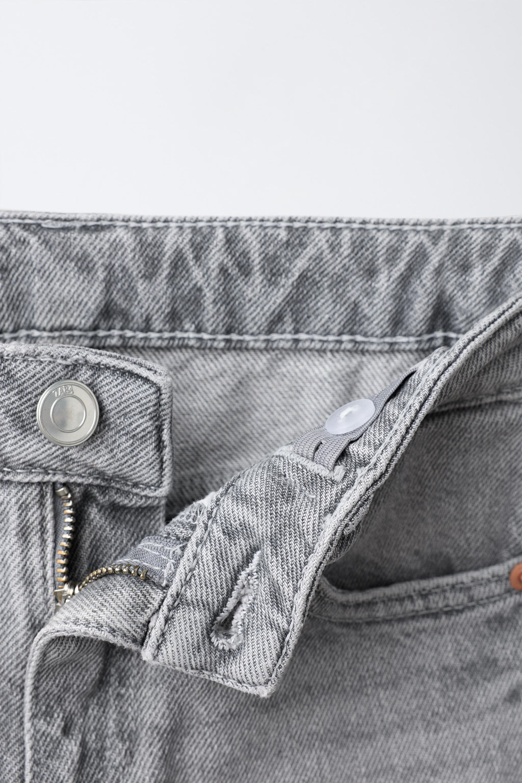 JEANS WIDE LEG / Gris - Zara фото 4