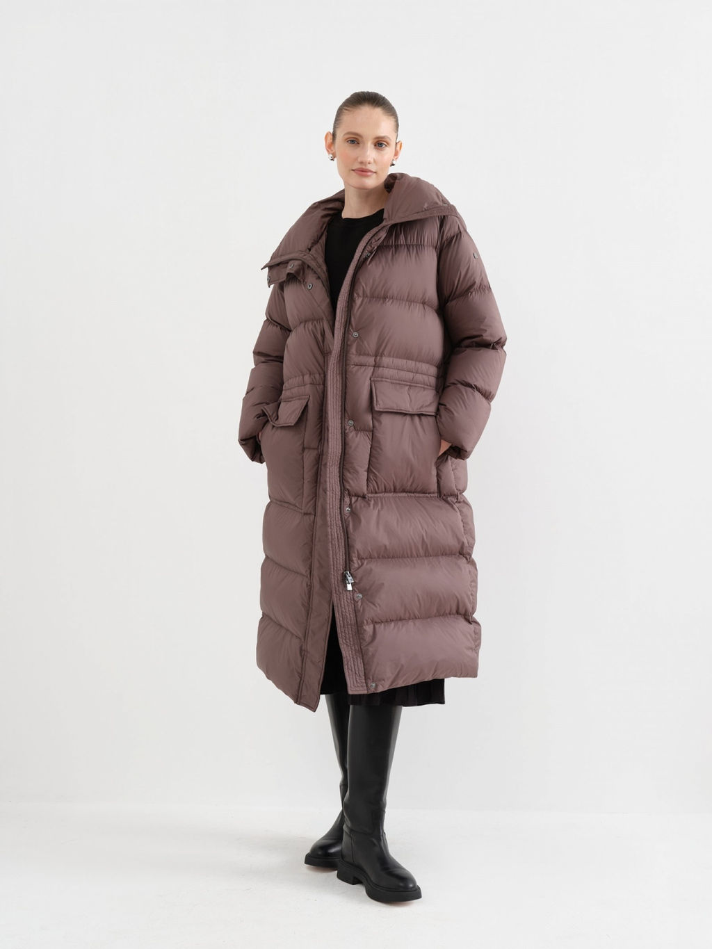 Conso/WDLF 230524 - cappuccino Пуховое пальто  фото 4