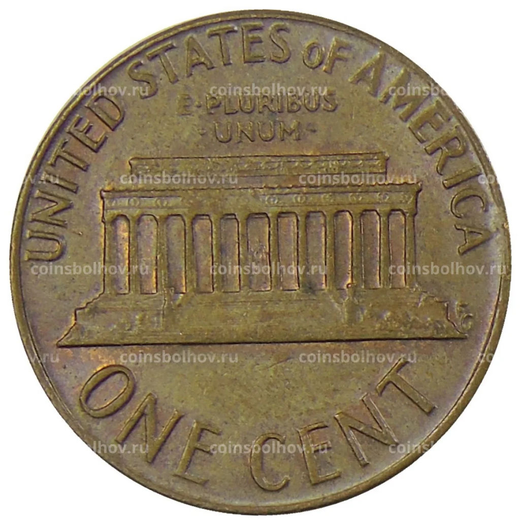 Монета 1 цент 1973 года D США