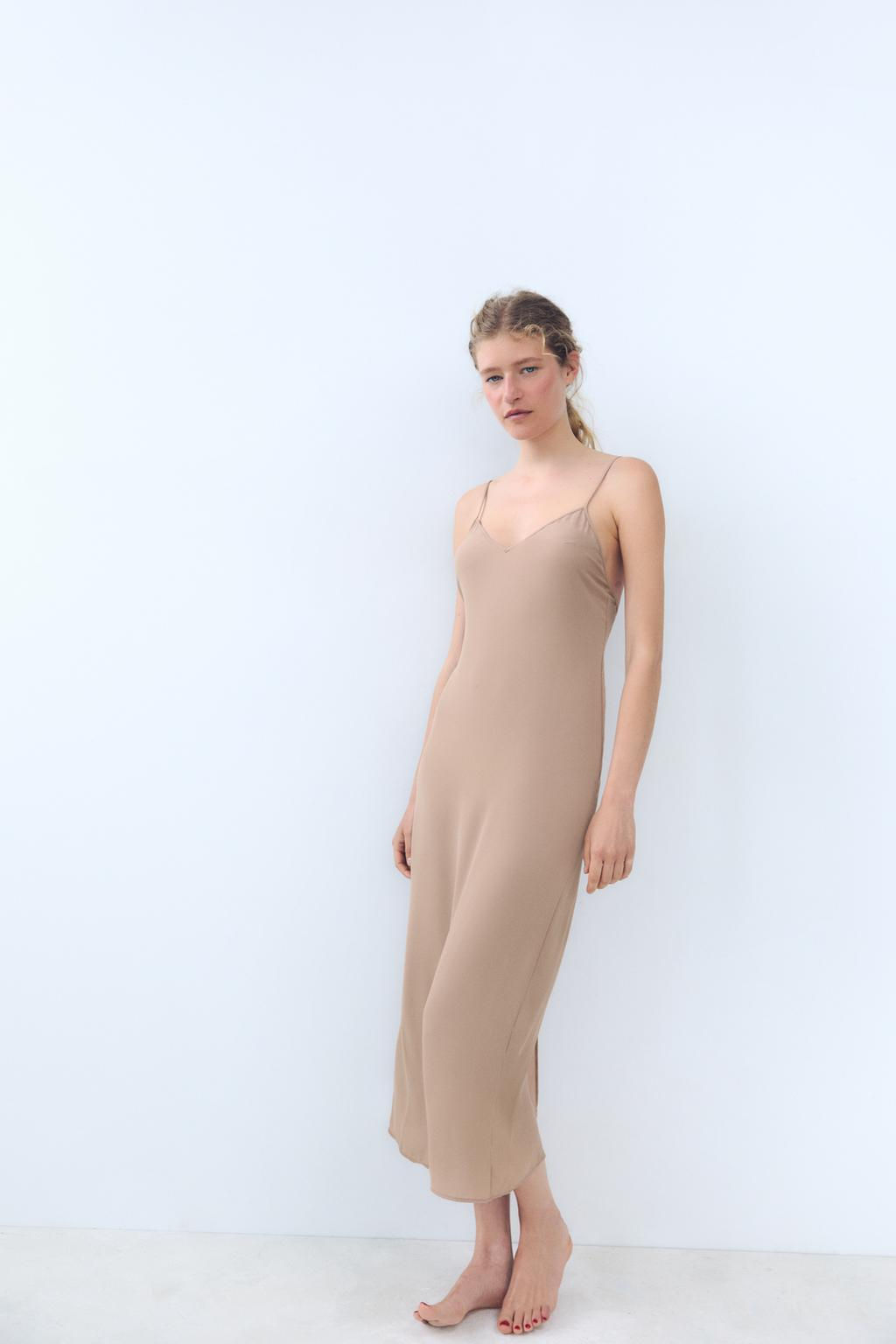LONG SLIP DRESS - Zara фото 18