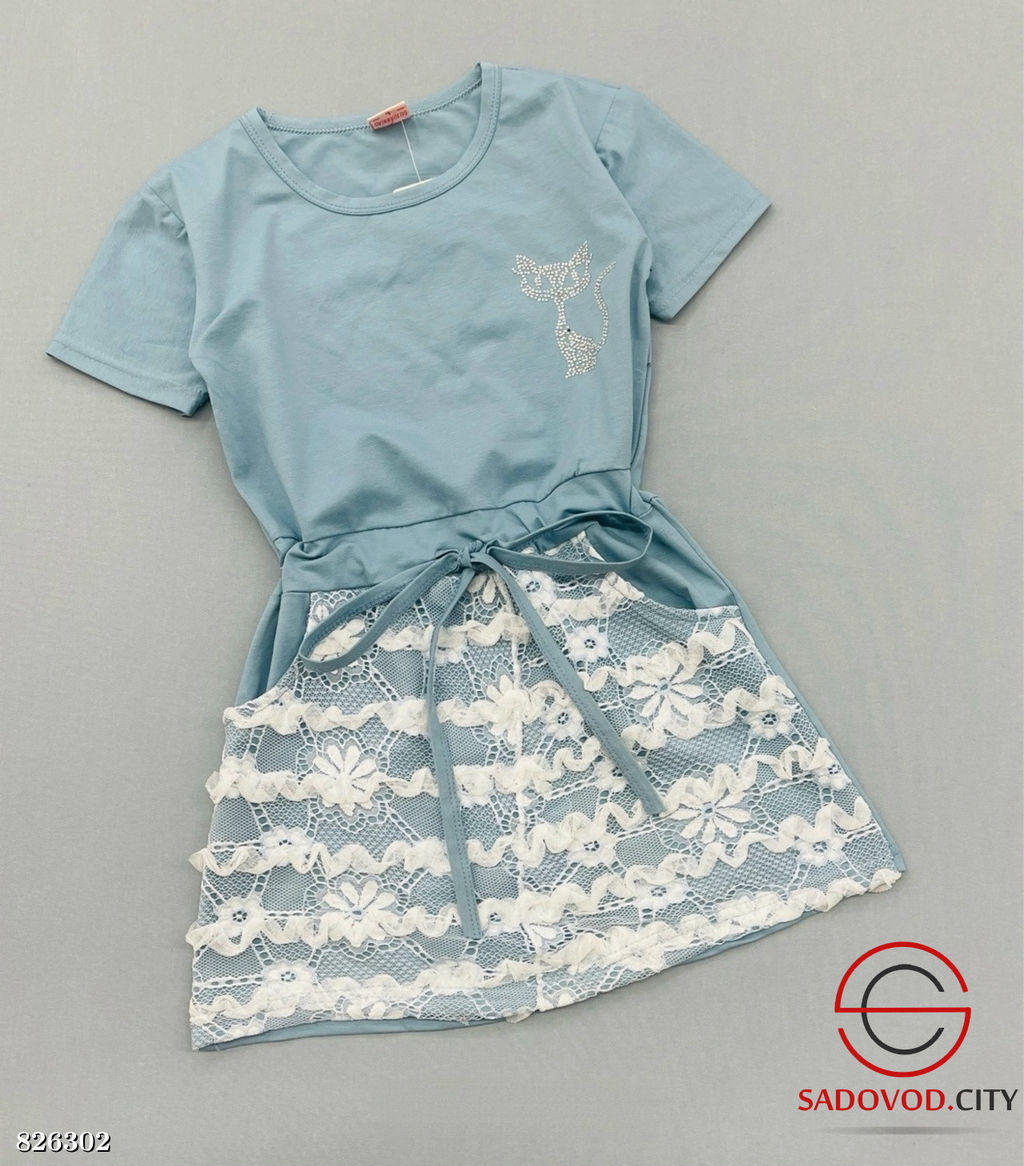 Платье для девочки из хлопка