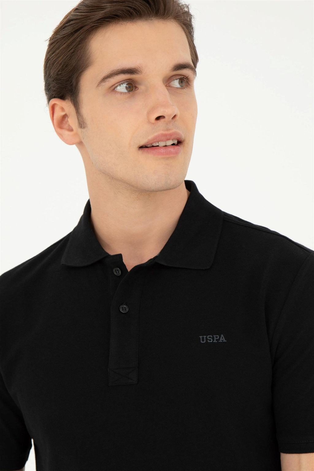 Мужская черная базовая футболка - U.s. polo assn фото 2