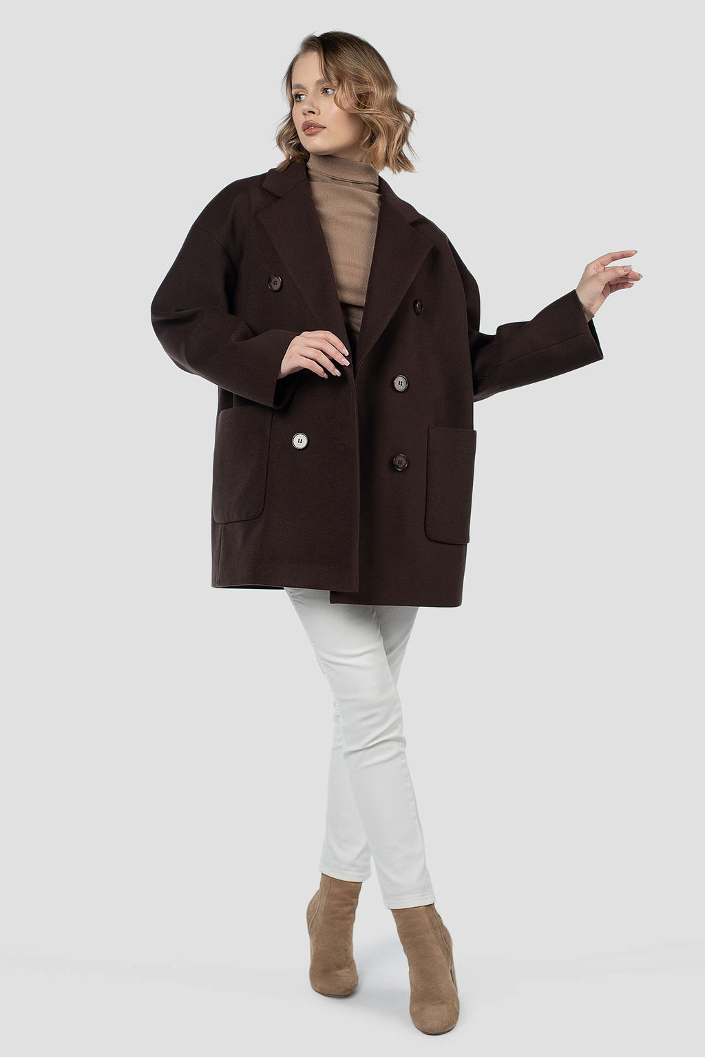 01-12111 Пальто женское демисезонное - El podio фото 3