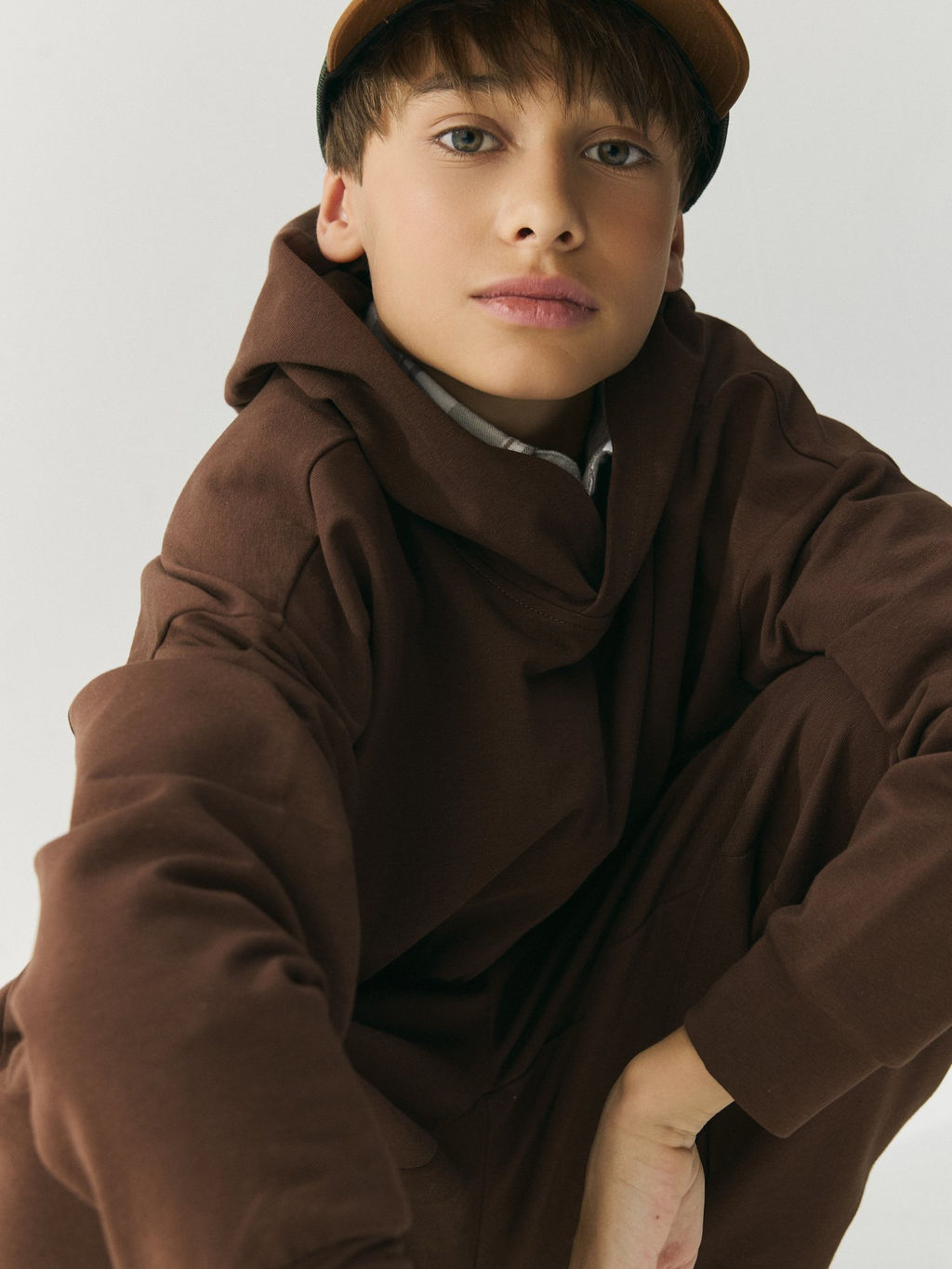 Худи оверсайз облегченное "Шоколад" 7+