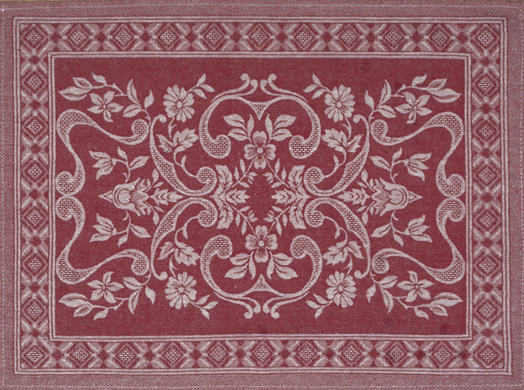 Полотенце 07С-39ЯК 45*60 "Орнамент" цв. бордо (многоцветный)