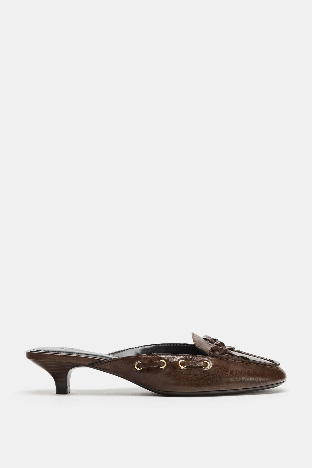 ZAPATO N?UTICO DESTALONADO PIEL / Tostado oscuro