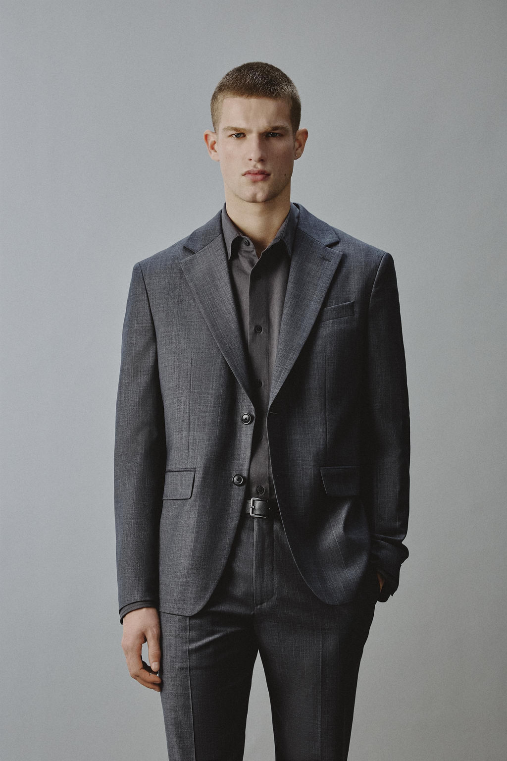 BLAZER REGULAR FIT TRAJE RAYA DIPLOM?TICA / Gris - Zara фото 2