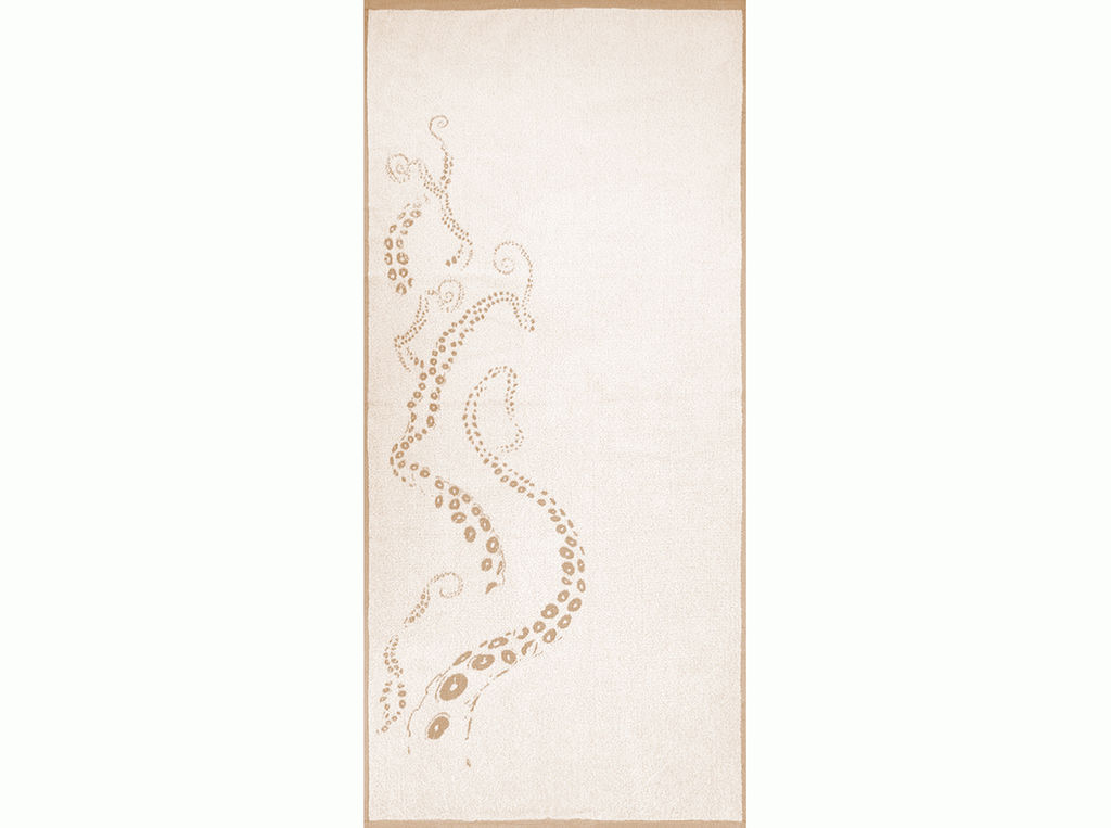 6с102.511ж2 Море. Осьминог. (лён3) Полотенце махровое 67х150см