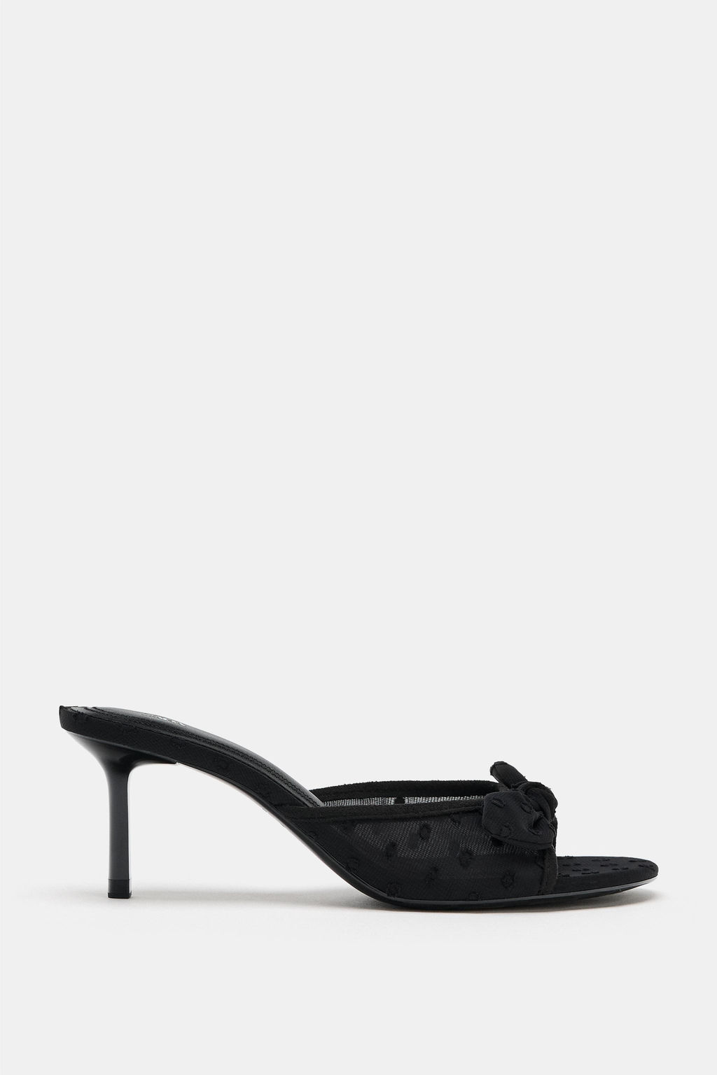 SANDALIA TAC?N MESH / Negro - Zara фото 2