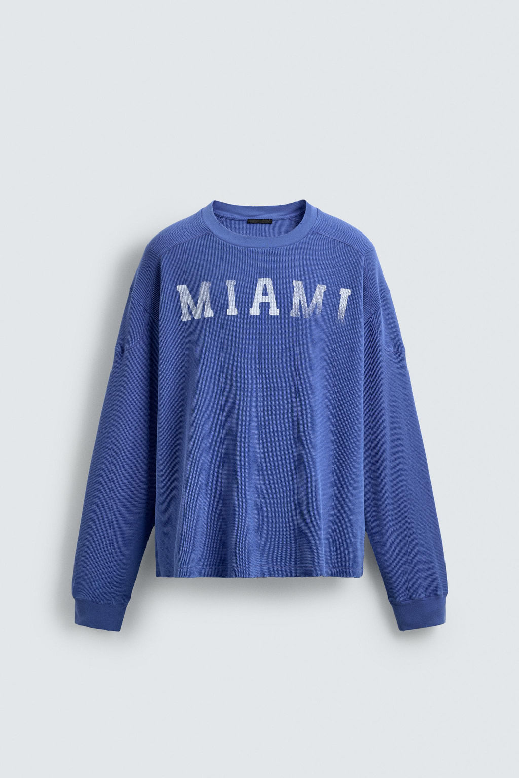 CAMISETA ESTRUCTURA WAFFLE MIAMI / Azul