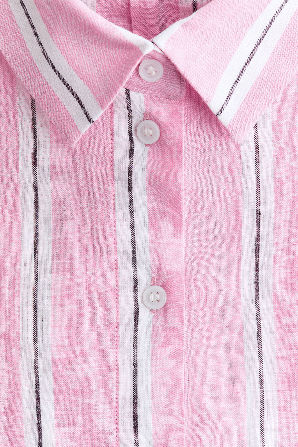 Camisa oversize en mezcla de lino - H&m фото 8