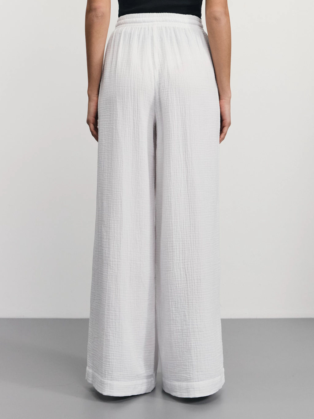 Широкие брюки из муслина / Zarina  фото 4