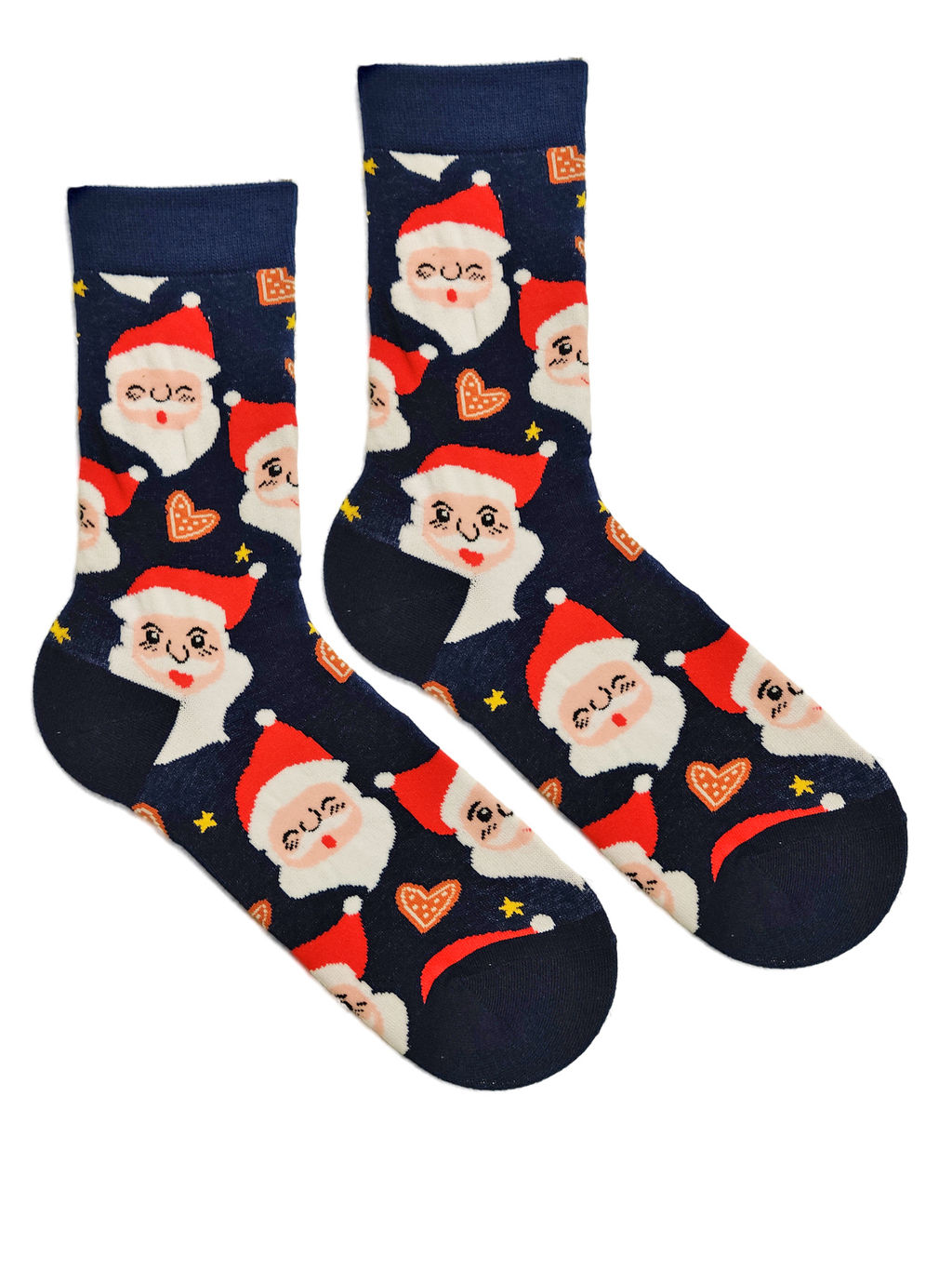 Носки НГ р. 35-40 Crazy New Year Санты - Krumpy фото 2