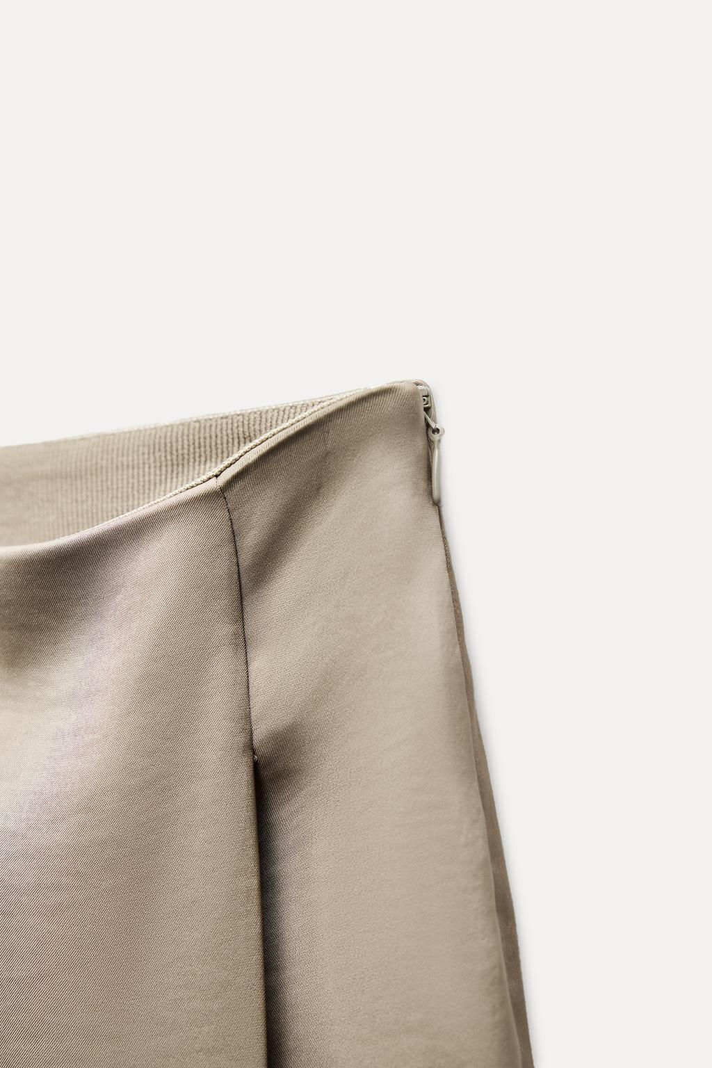 WIDE-LEG SATIN TROUSERS - Zara фото 8