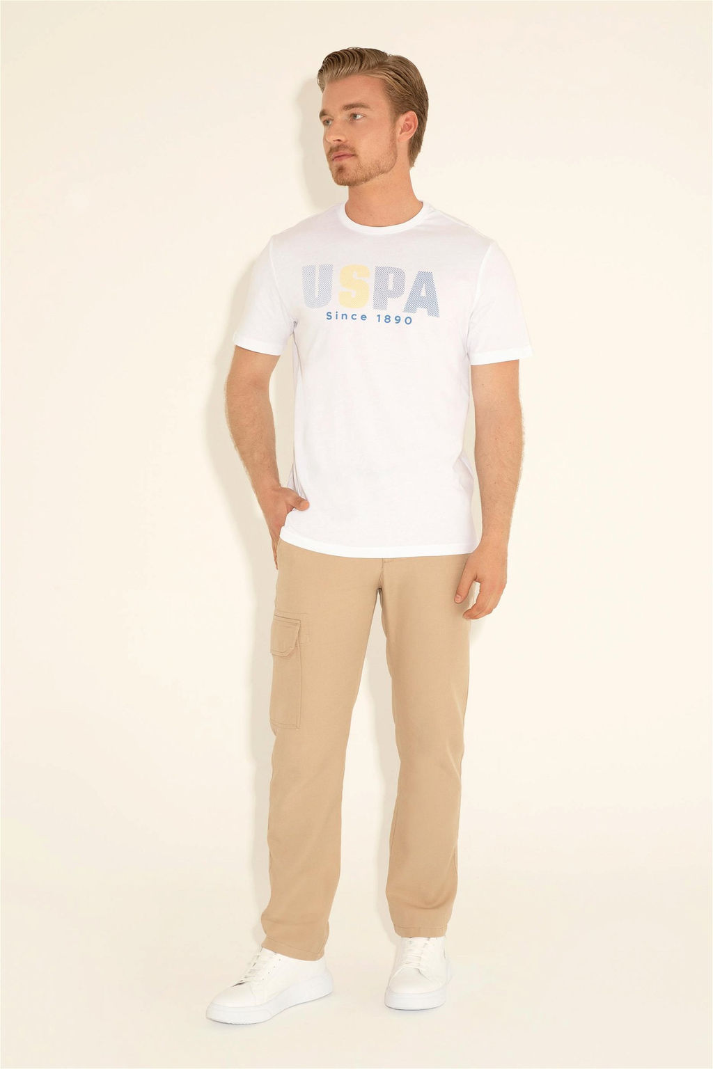 Мужская белая футболка - U.s. polo assn фото 5