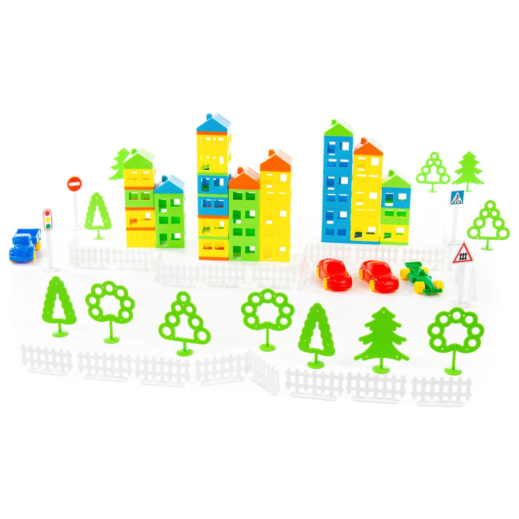 Конструктор Построй свой город (146 элементов) (в пакете) - Полесье фото 5