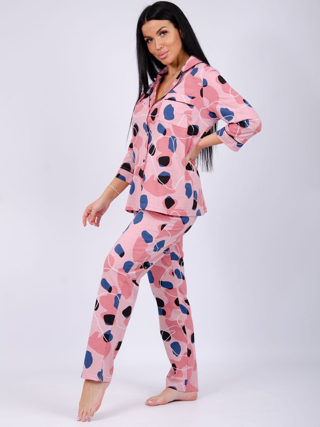 Пижама "Классика" пятна, трикотаж