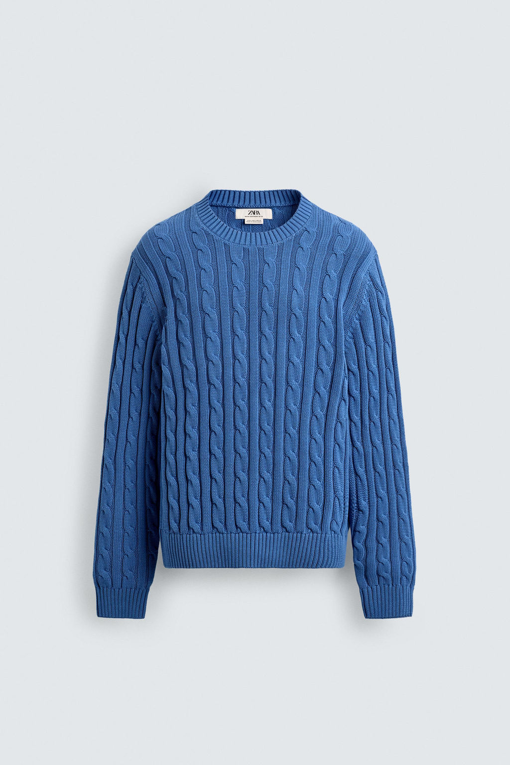 TEXTURED CABLE-KNIT JUMPER - Zara фото 7