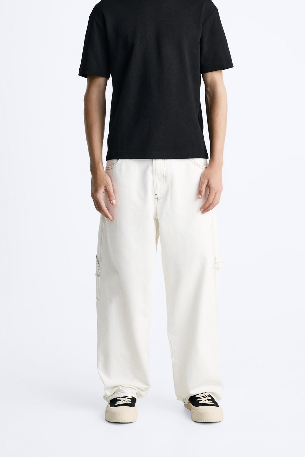 BAGGY JEANS WITH TOPSTITCHING - Zara фото 2