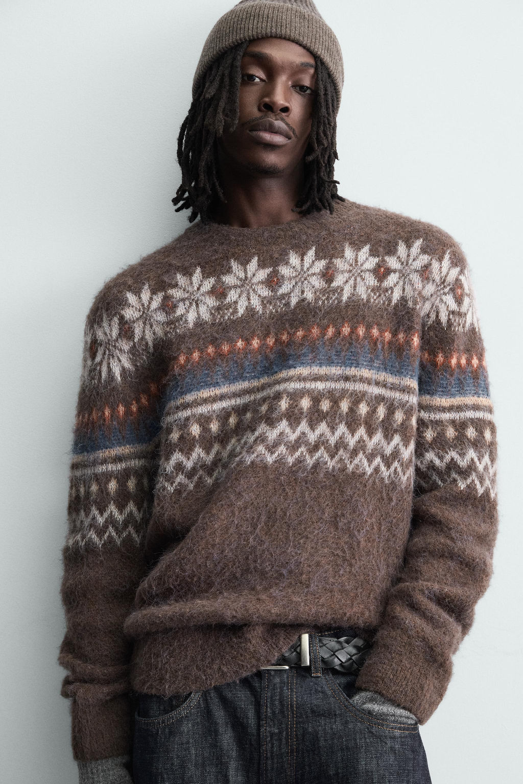 TEXTURED FAIRISLE JACQUARD JUMPER - Zara фото 5