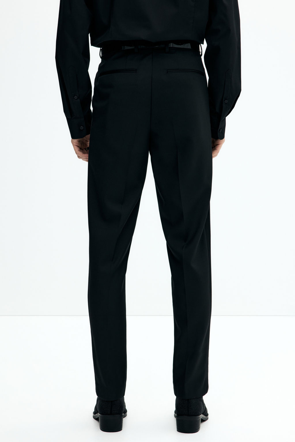Pantal?n de esmoquin en mezcla de lana Slim Fit - H&m фото 4