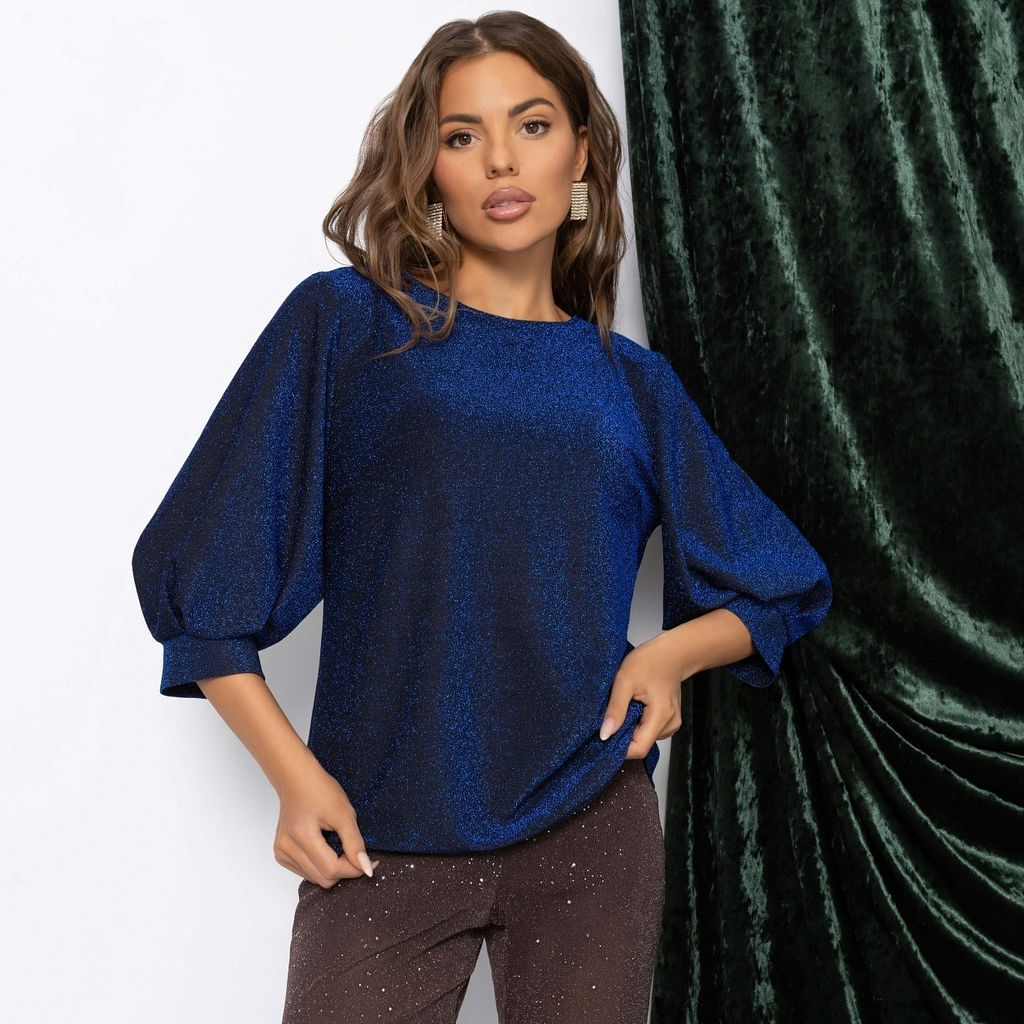 Блуза нарядная с блеском, Предвкушение встречи (сияние) / Новый год