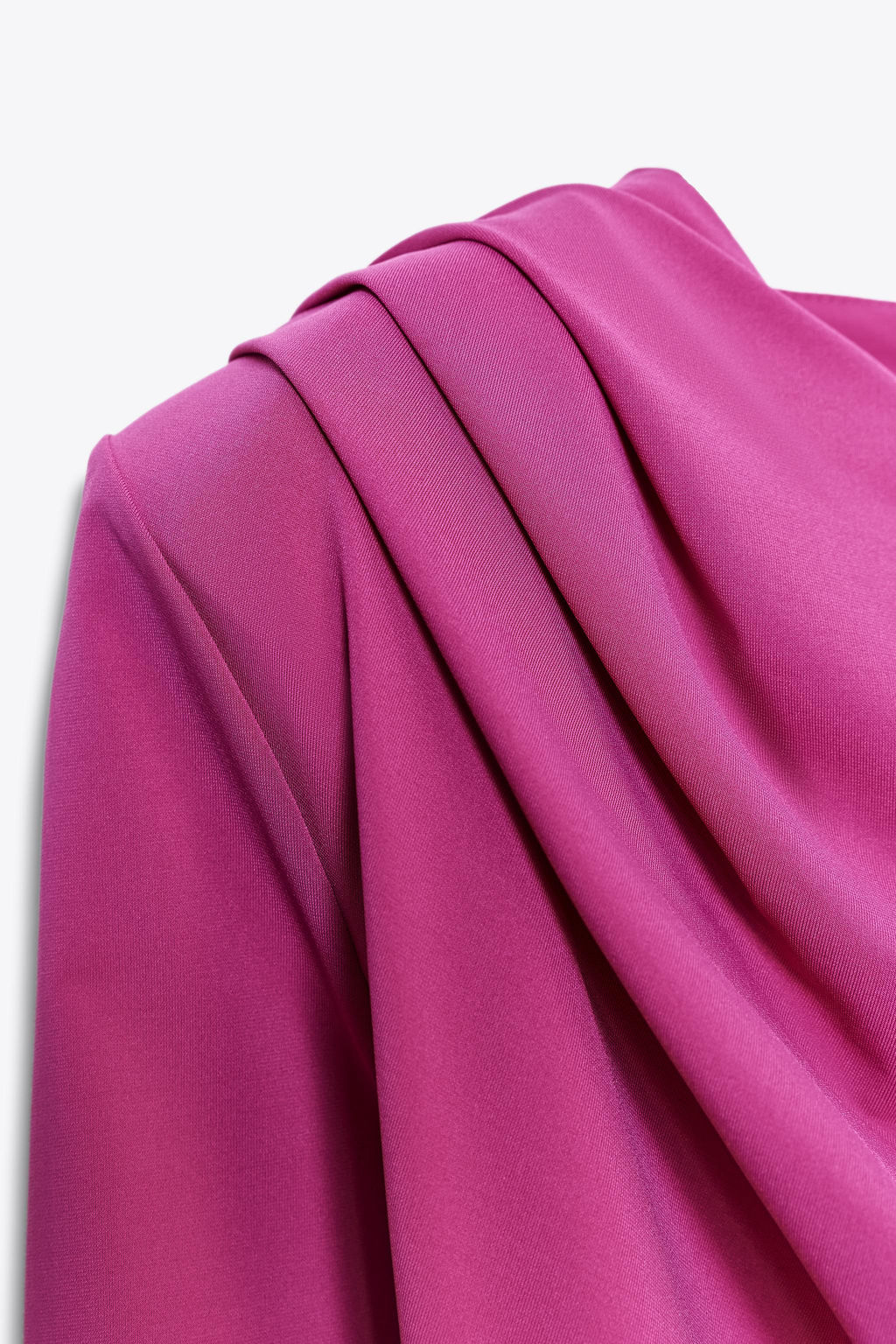 DRAPED TOP WITH SHOULDER PADS - Zara фото 8