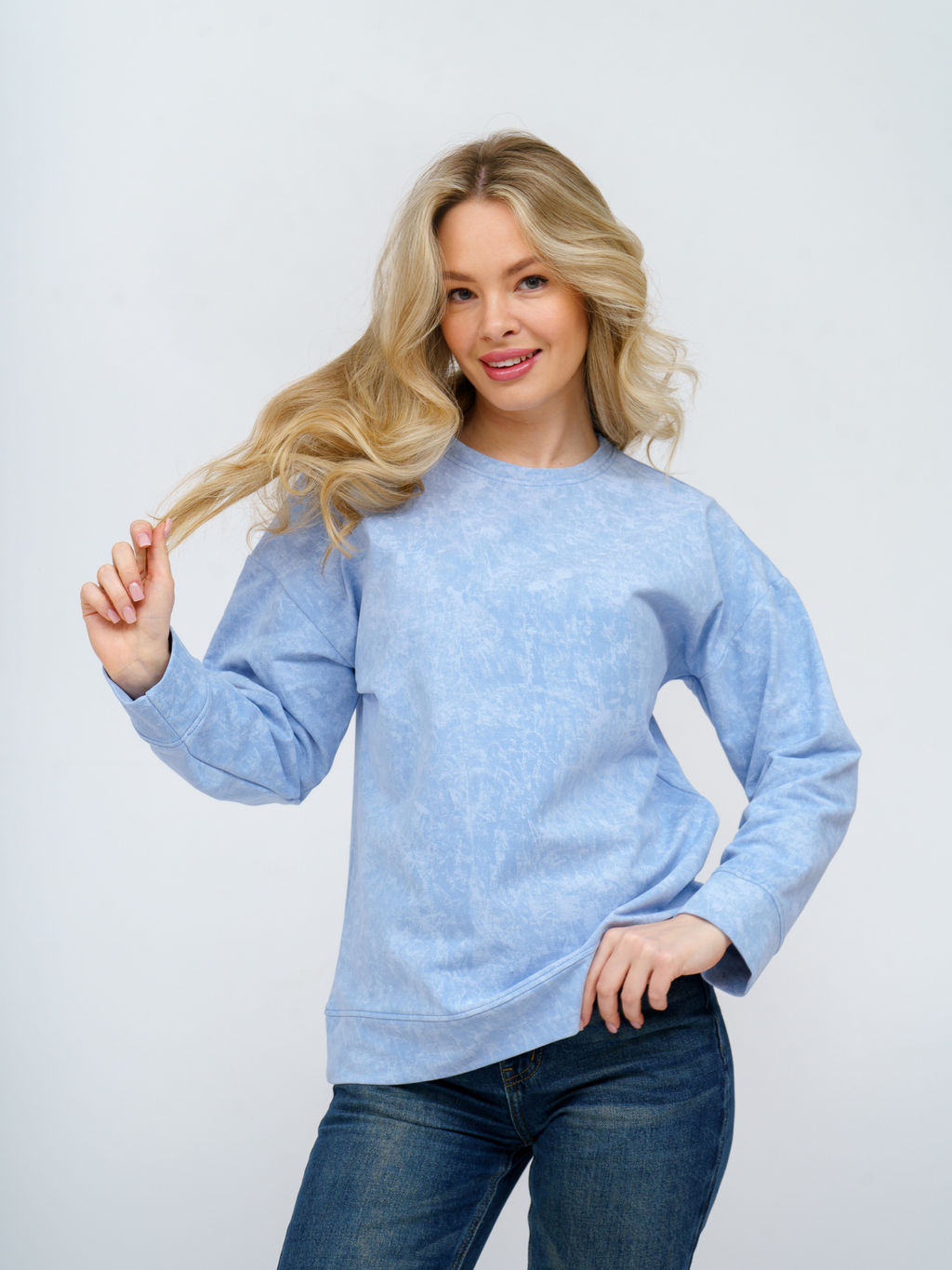 985 Свитшот "Голубой/винтаж"