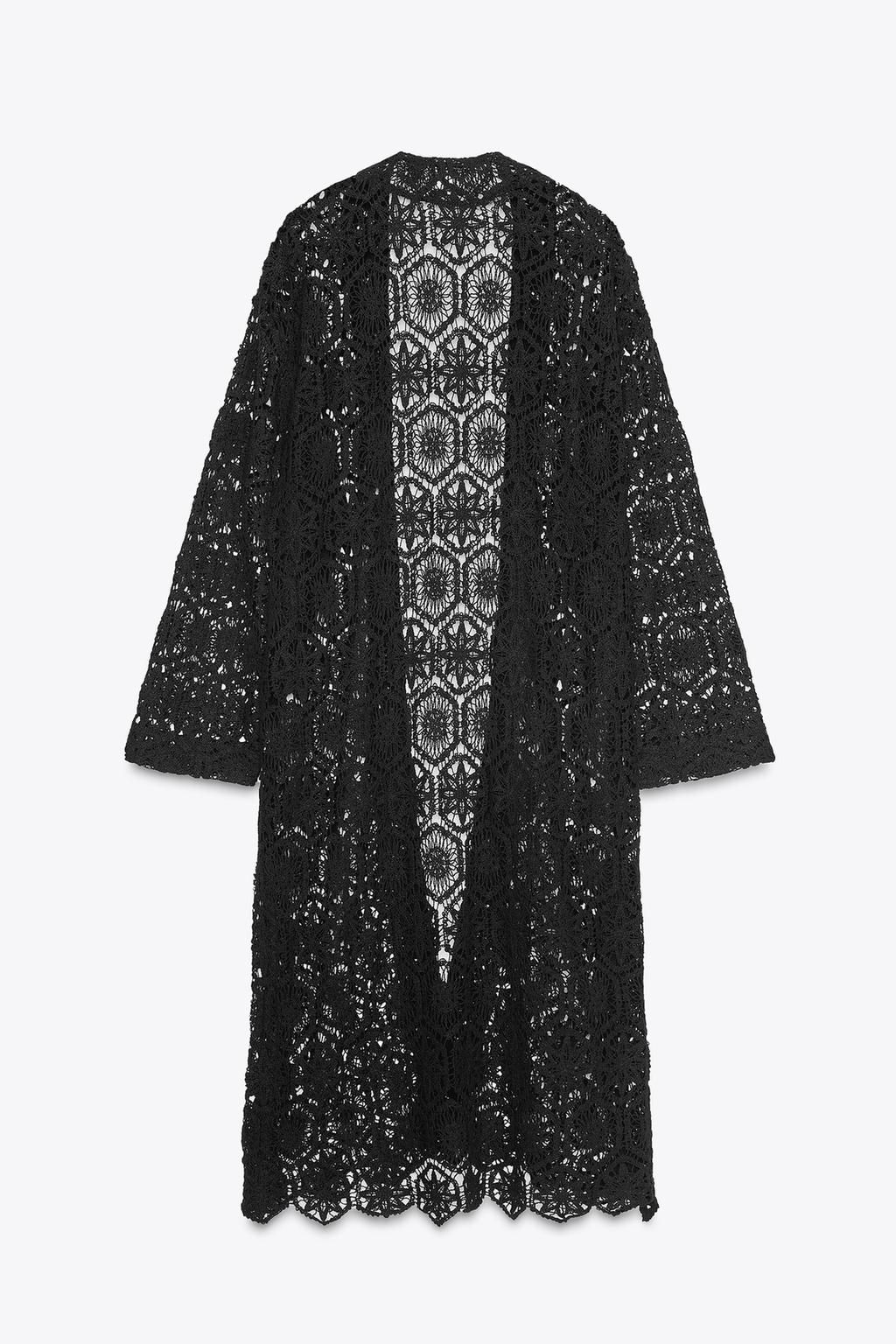 CROCHET LONG KIMONO - Zara фото 4