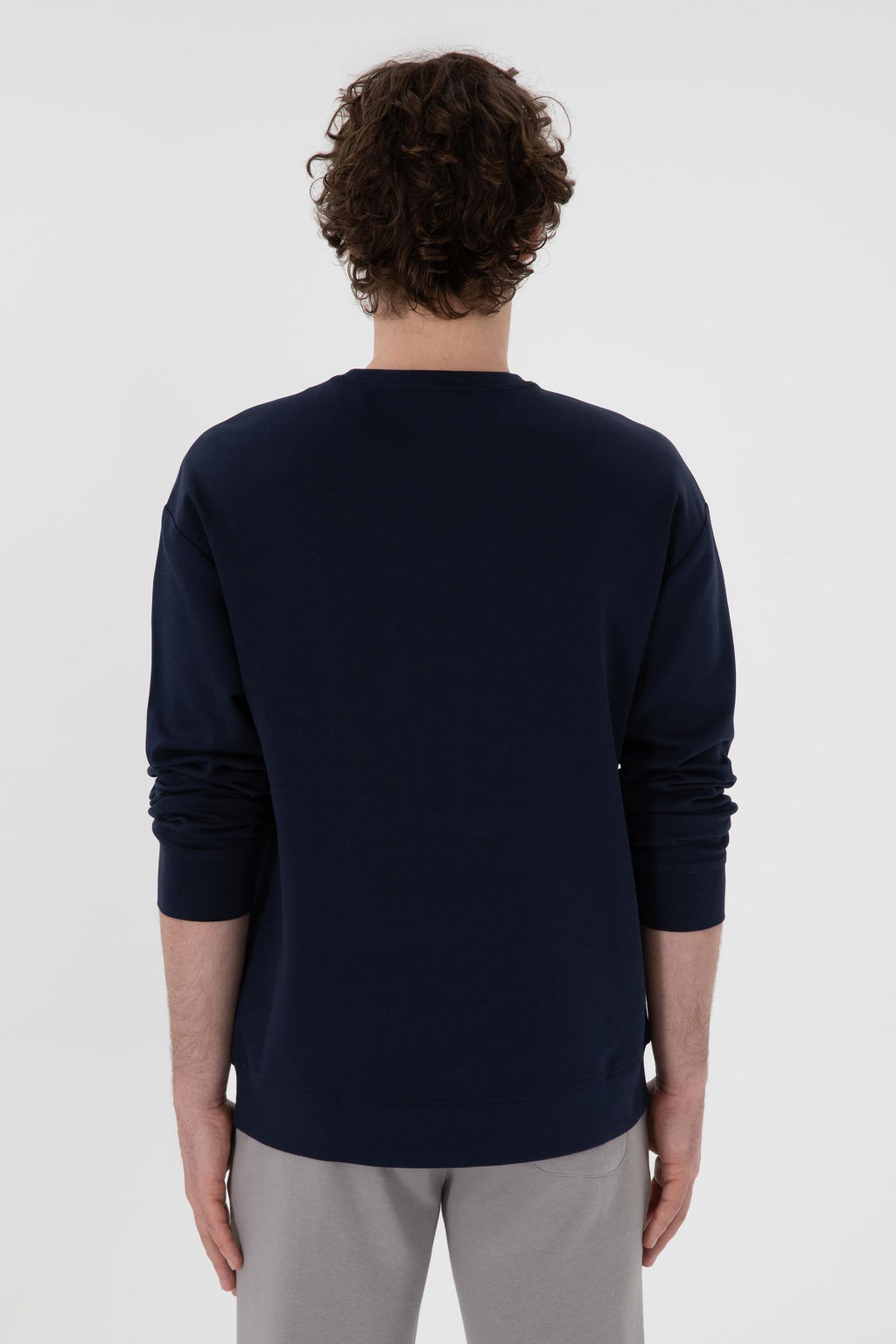 Erkek Comfort Fit Bisiklet Yaka Lacivert Sweatshirt Sepette S_rpriz _ndirim - U.s. polo assn фото 5