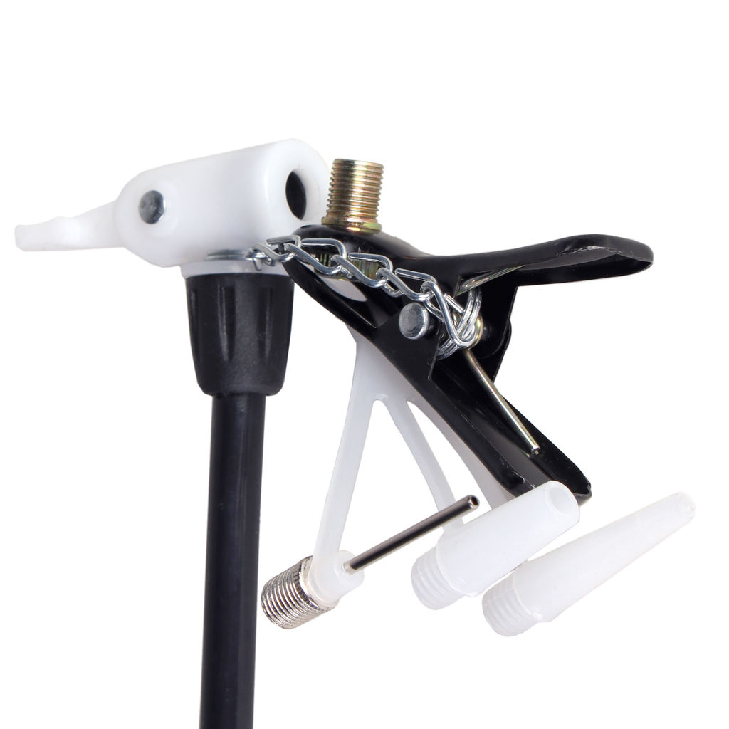 Насос для велосипеда ручной Krypton DQT-02, алюминиевый корпус, пластиковая ручка, размер 310х30мм, 220 см3. / DQT-02.2 / уп 50 - Галеонтрейд фото 4