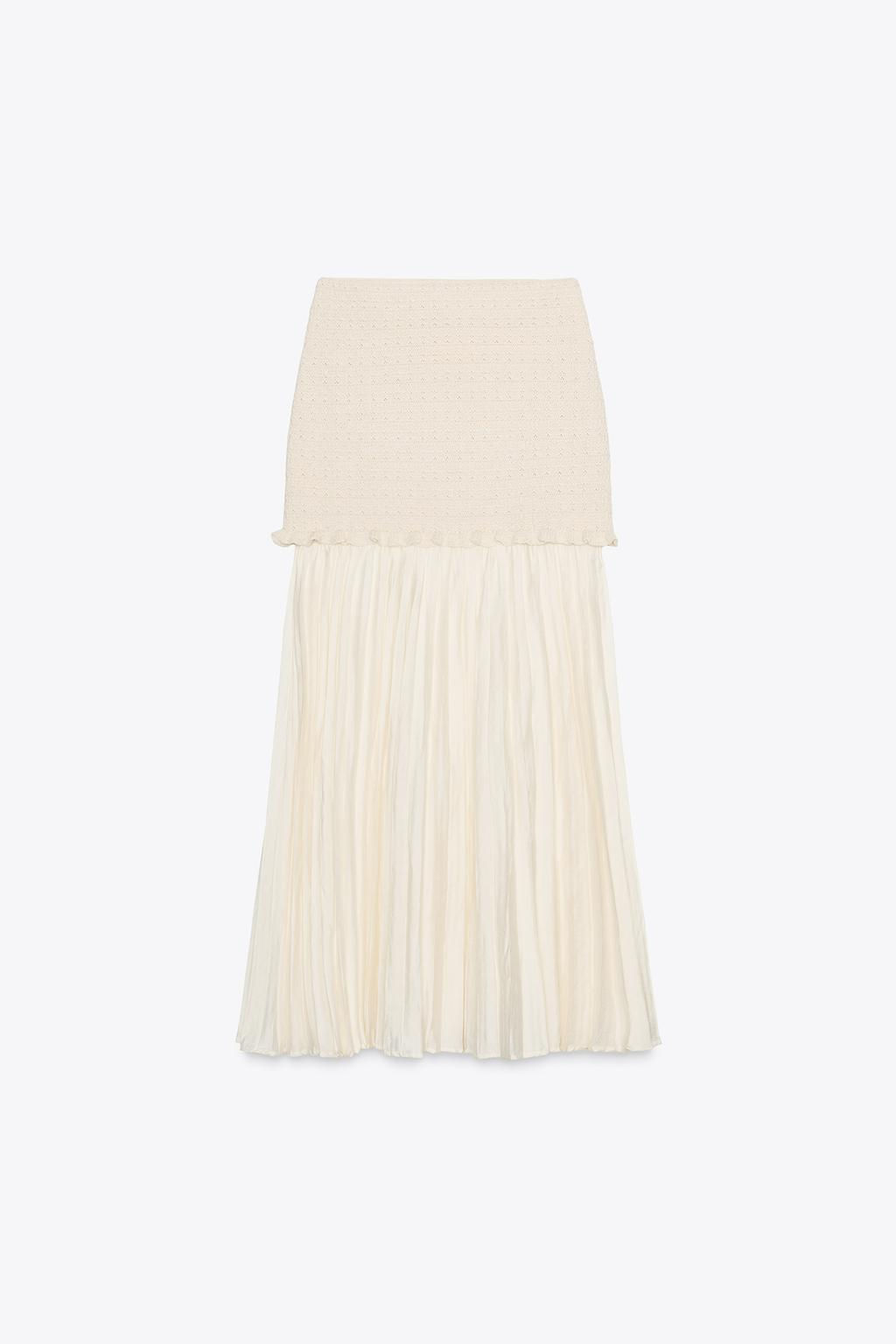 COMBINED KNIT SKIRT - Zara фото 12
