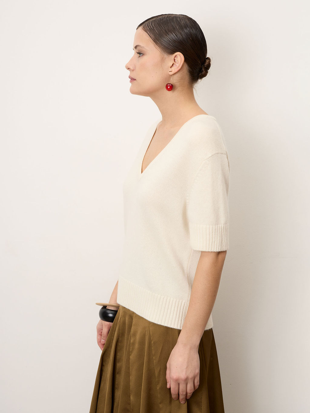 Джемпер женский из кашемира 3060 кремовый