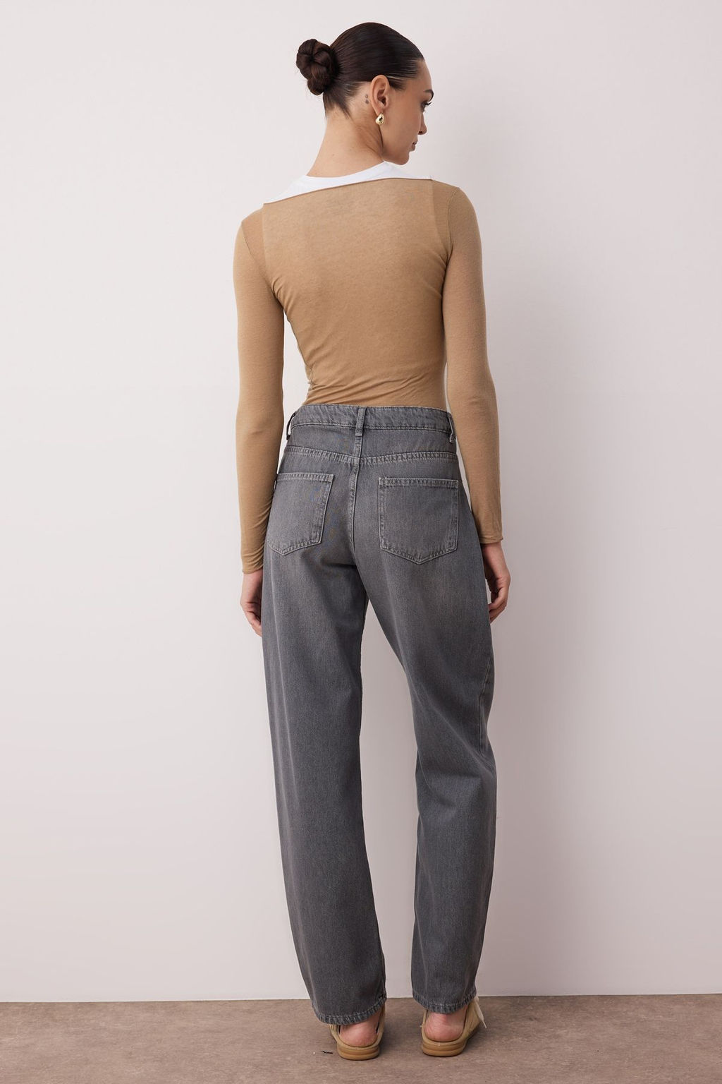 TRENDYOLMILLA Antrasit Premium Dusuk Bel Skater Baggy Jeans TWOSS25JE00173 фото 9