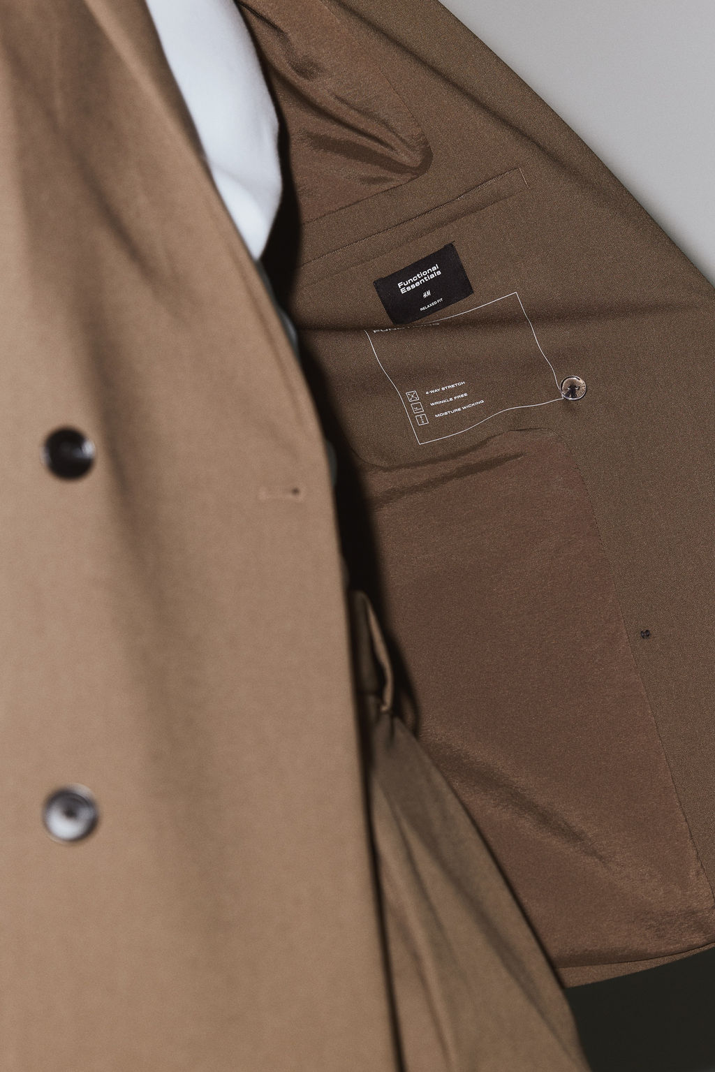 Americana de traje Wrinkle Resistant Relaxed Fit - H&m фото 7
