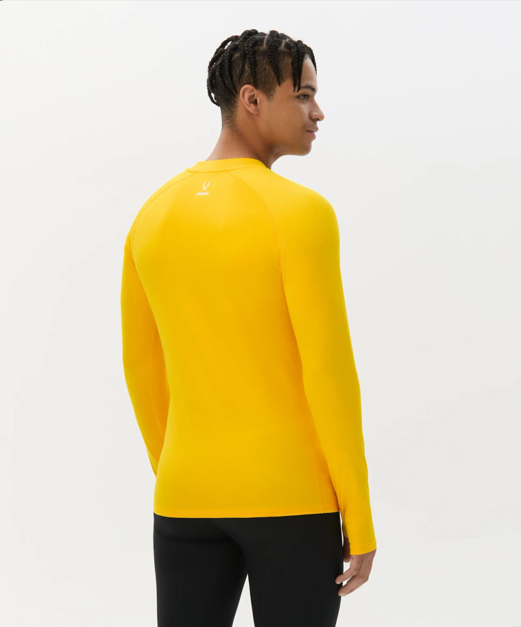 Джемпер компрессионный утепленный JOGEL CAMP PerFormDRY Baselayer Top Warm, желтый  фото 7