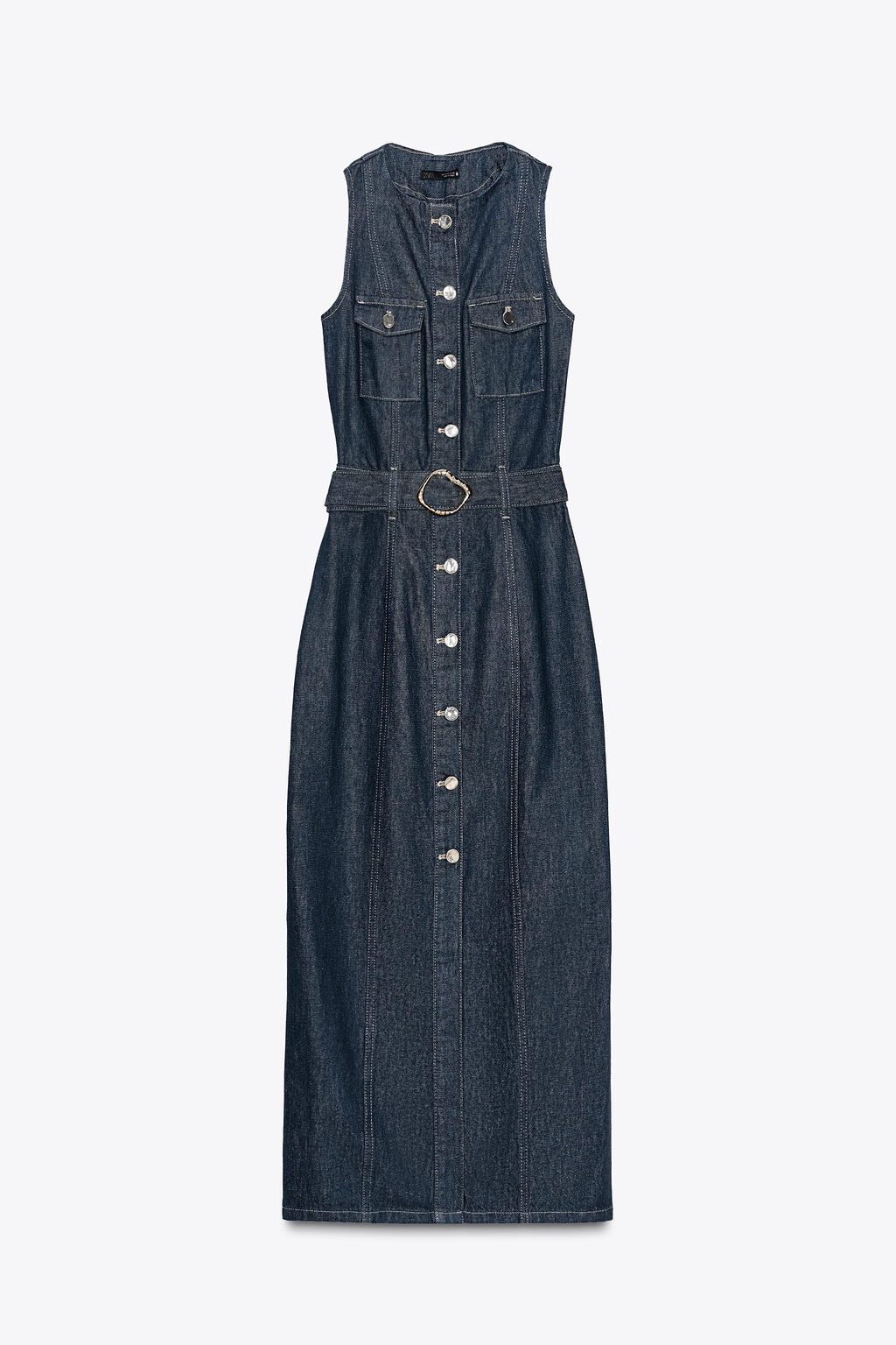 Z1975 DENIM DRESS WITH BELT - Zara фото 6