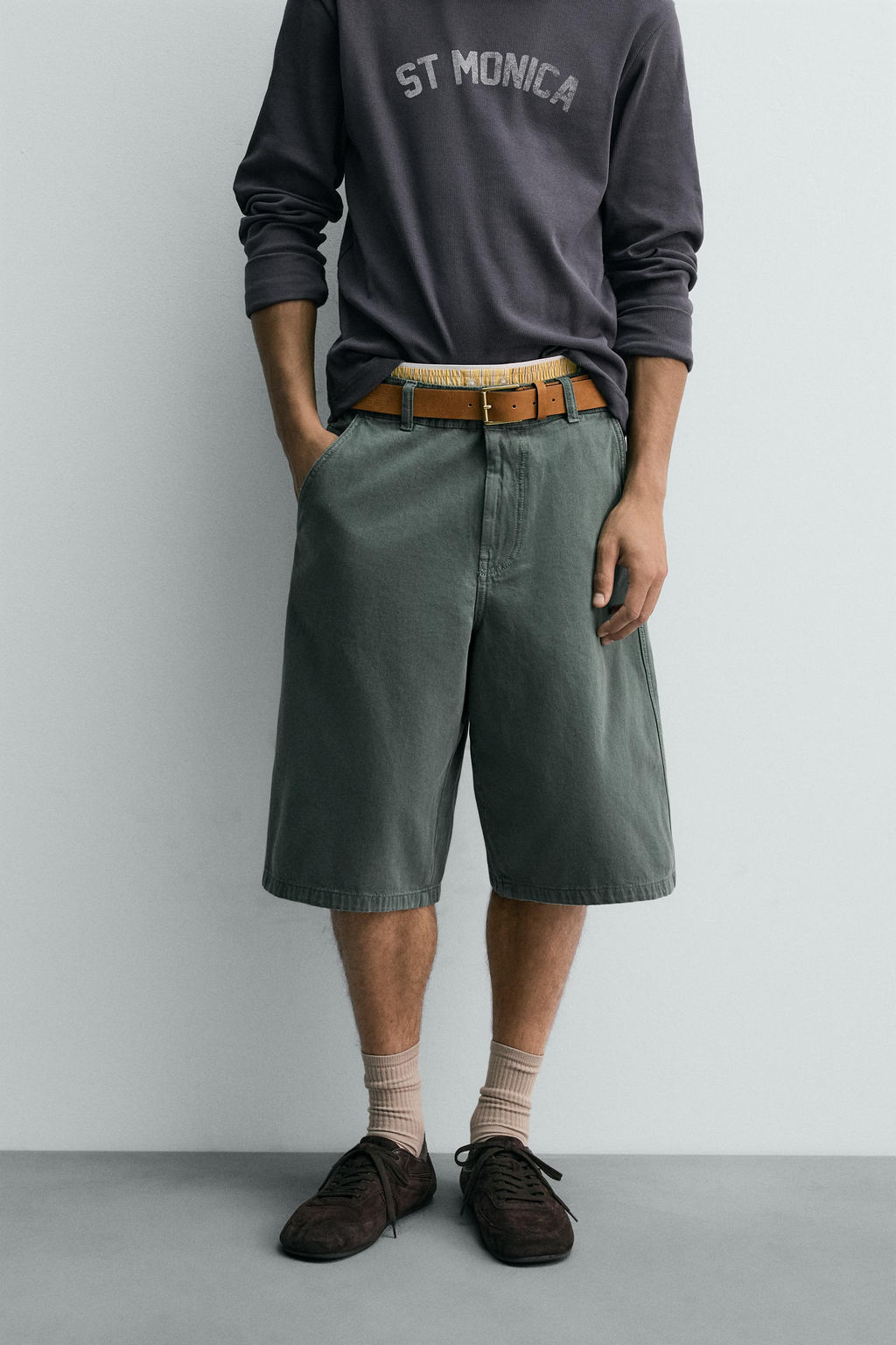 RELAXED FIT LIMITED EDITION BERMUDA SHORTS - Zara фото 2