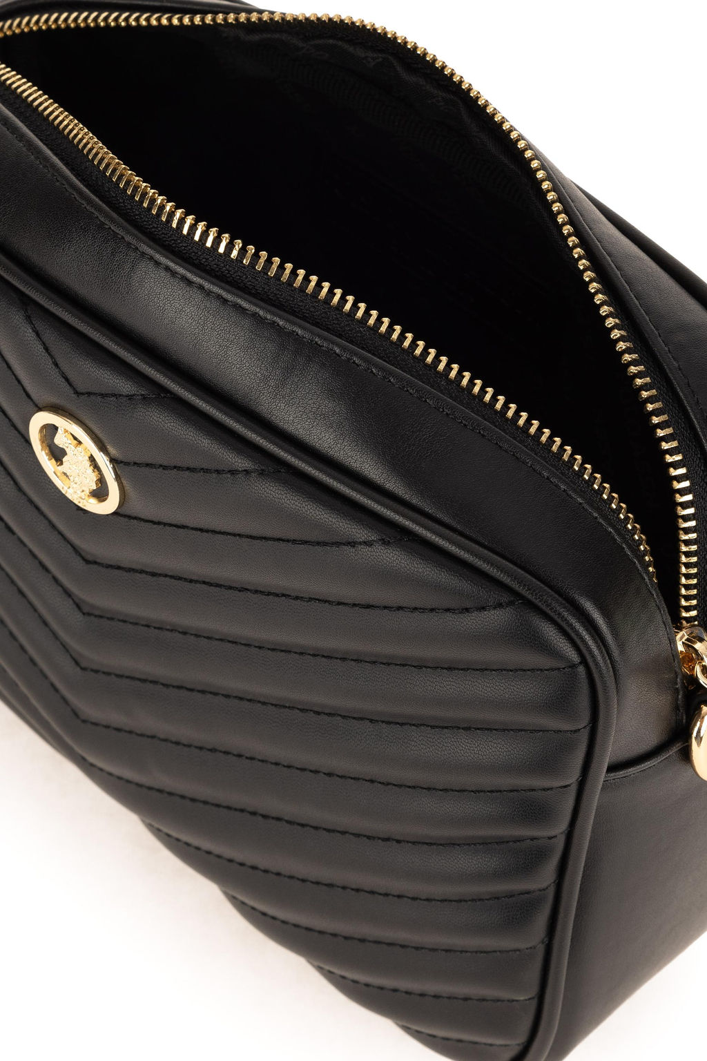 Женская черная сумка через плечо с ремешком-цепочкой Неожиданная скидка в корзине - U.s. polo assn фото 7