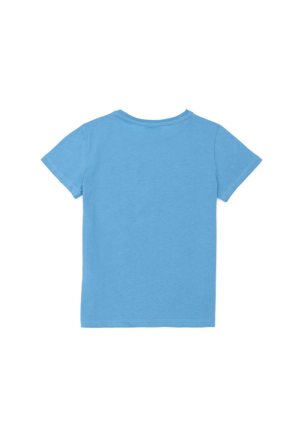 Детская бирюзовая базовая футболка с круглым вырезом - U.s. polo assn фото 6