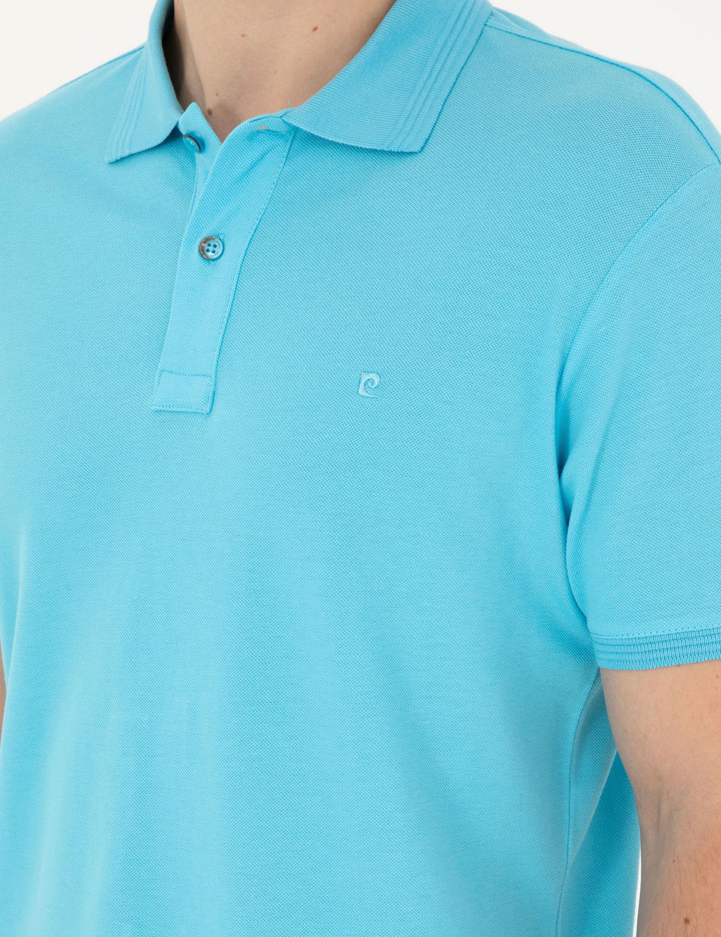 Turkuaz Slim Fit Basic Ti__rt - Pierre cardin фото 14