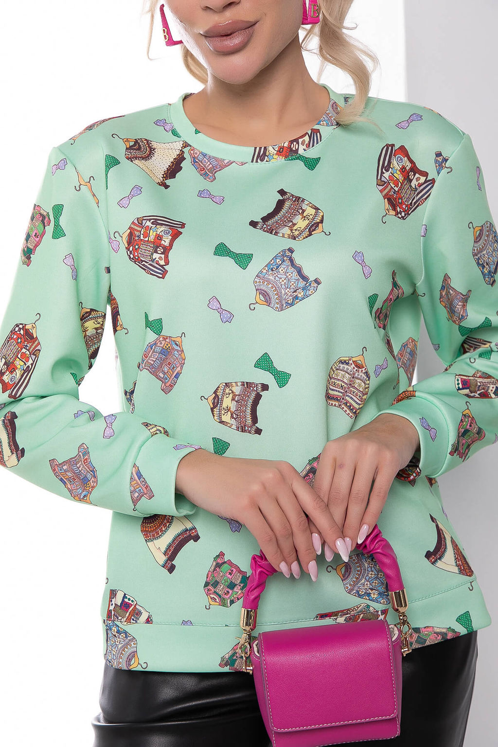 Свитшот Модница (фисташковый чизкейк) Б7960 - Lt collection фото 4