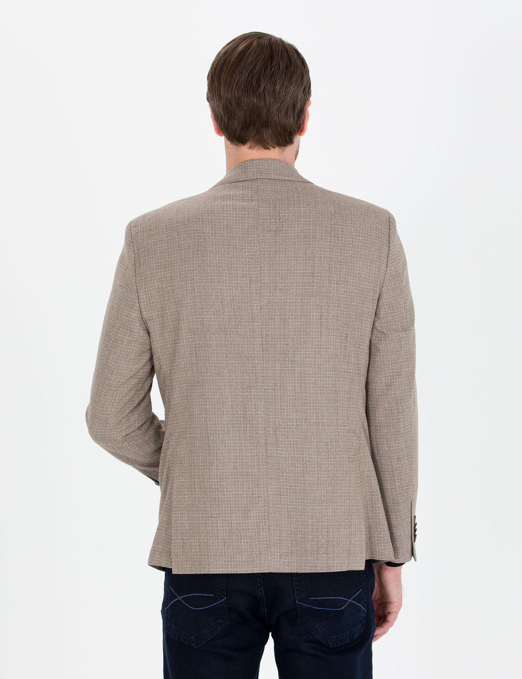 A__k Kahverengi Slim Fit Ceket