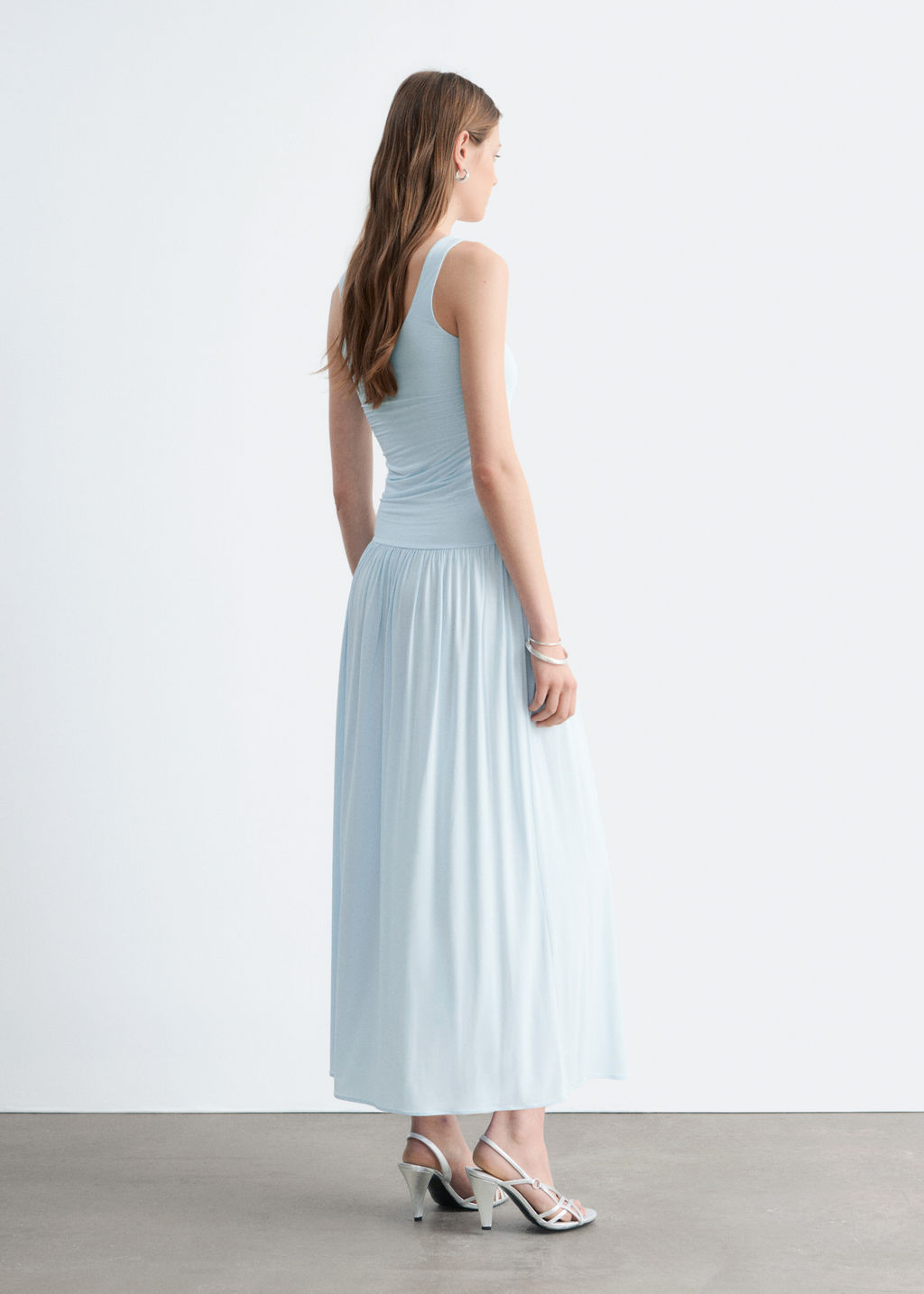 Maxivestido de punto fruncido - H&m фото 4