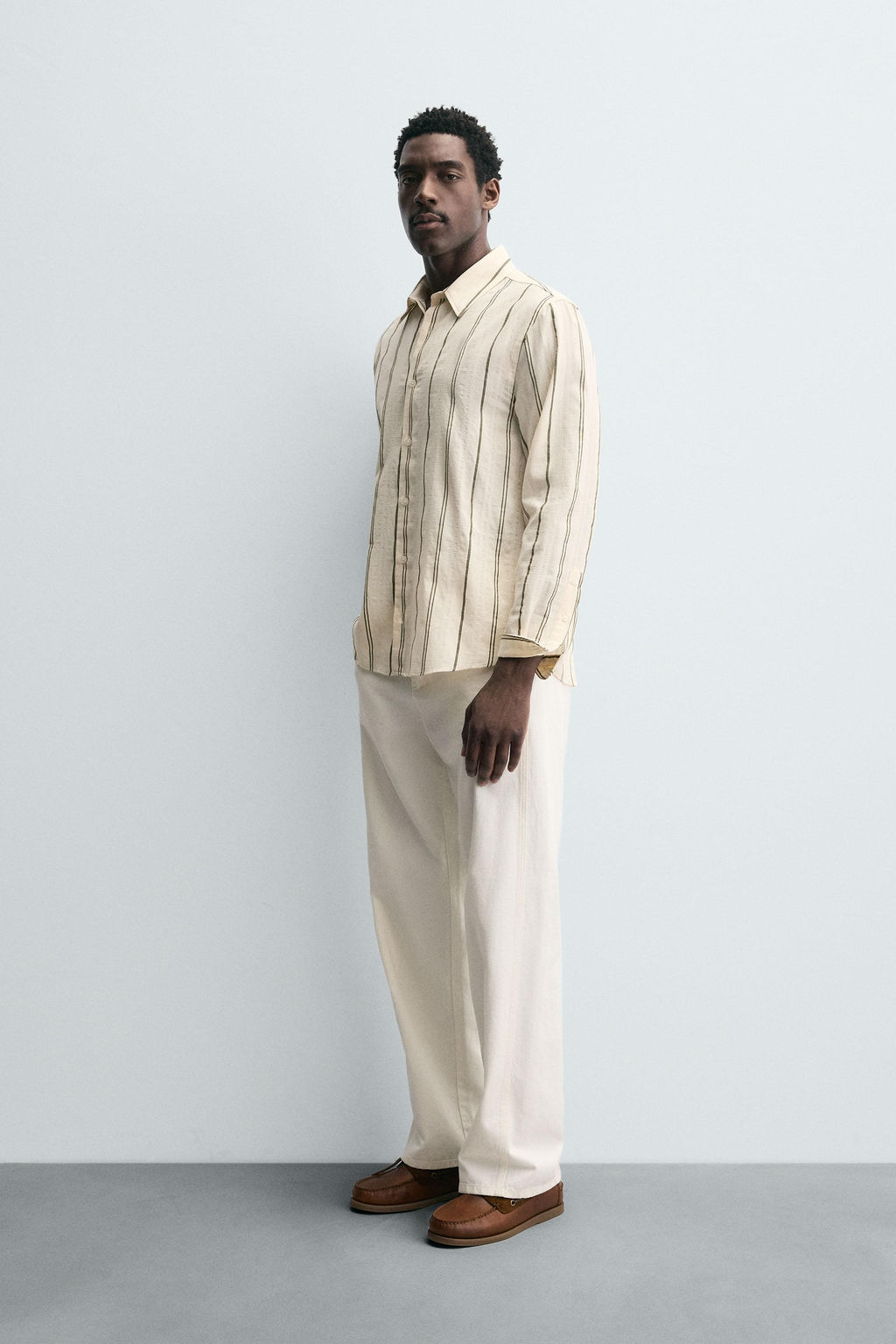 STRIPED JACQUARD SHIRT - Zara фото 4